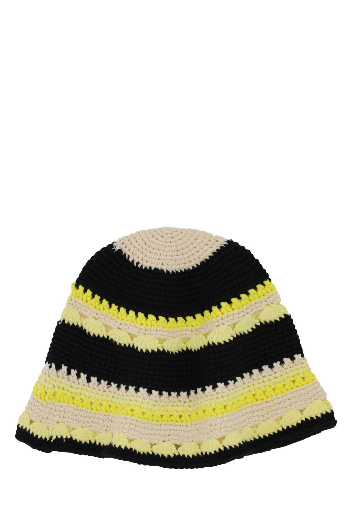 Ganni Women Multicolor Crochet Hat GANNI