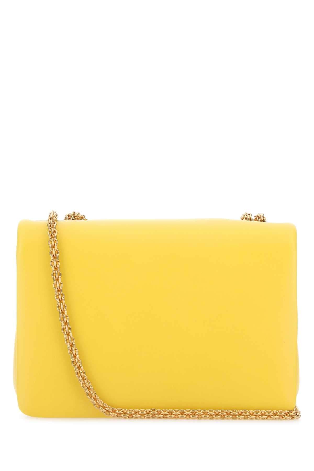 Valentino Garavani Women Yellow Nappa Leather One Stud Shoulder Bag VALENTINO GARAVANI
