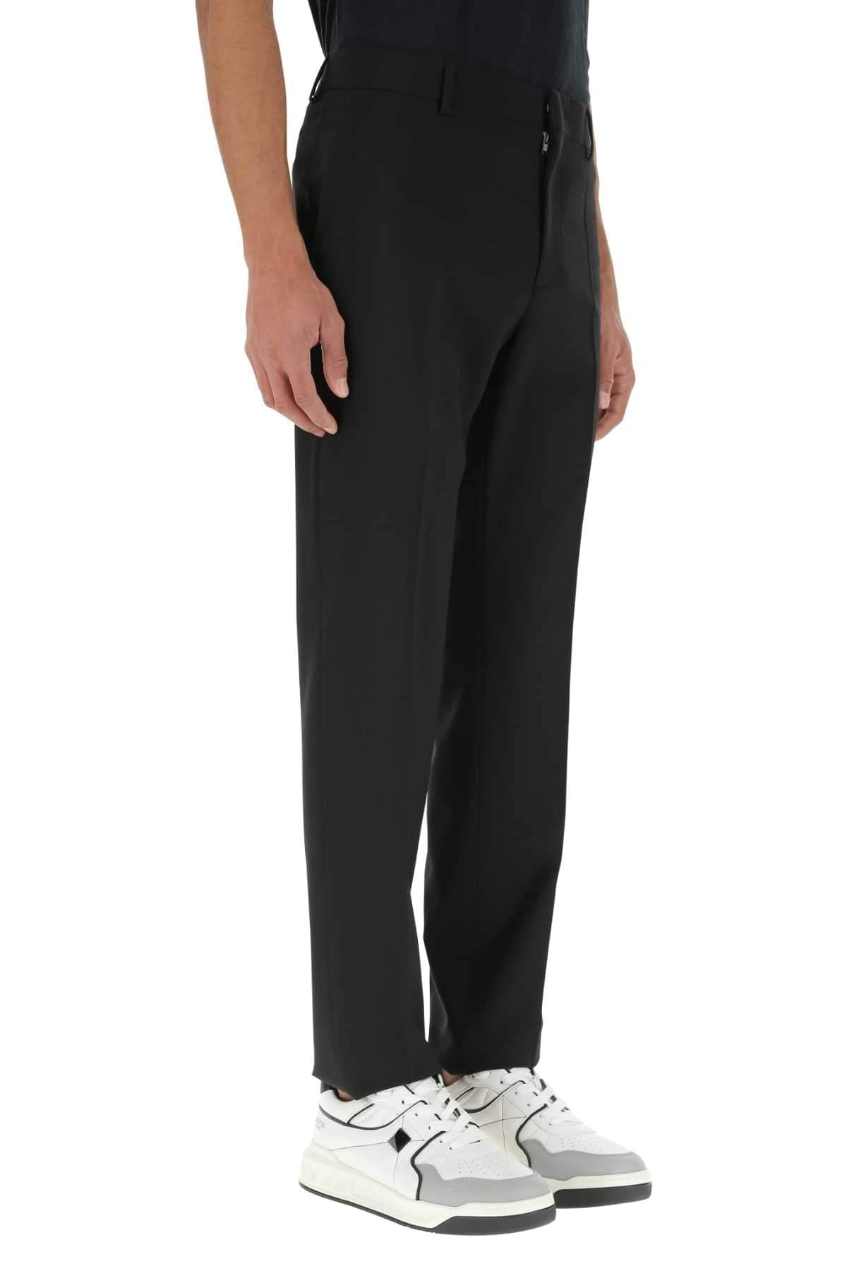 Valentino Garavani Men Black Wool Pant VALENTINO GARAVANI