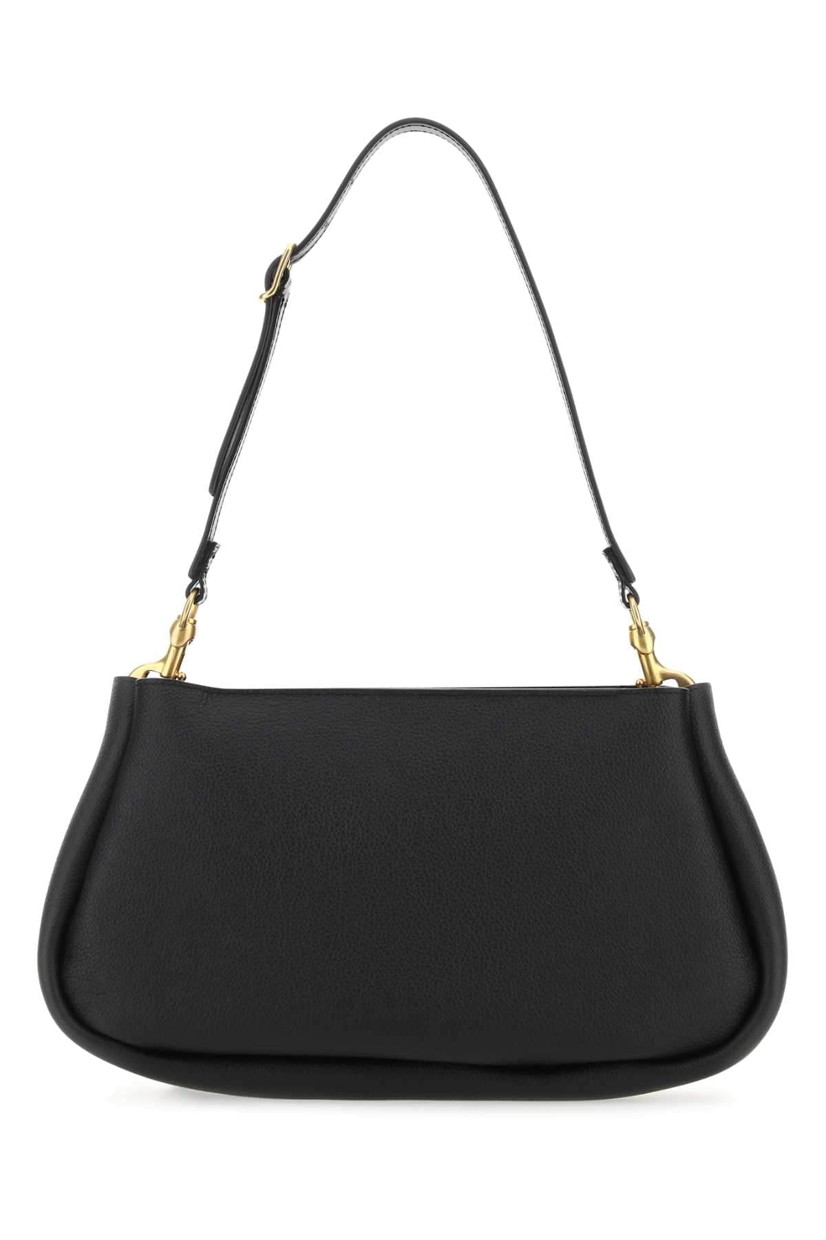 Chloe Women Black Leather Marcie Clutch CHLOE