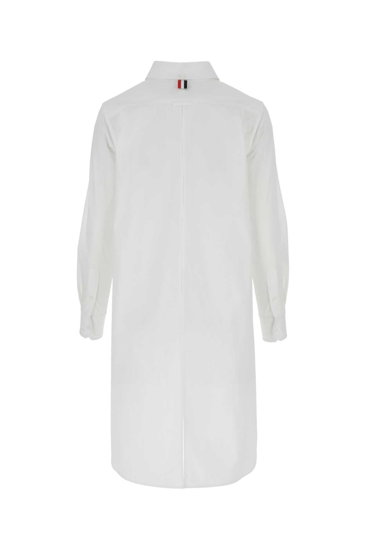 Thom Browne Women White Poplin Oversize Shirt THOM BROWNE