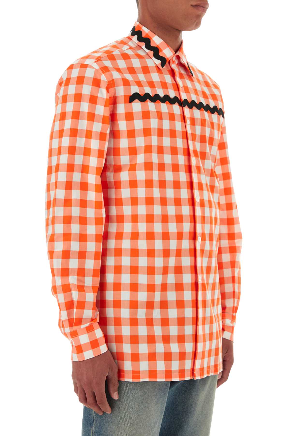 Prada Men Embroidered Poplin Shirt PRADA