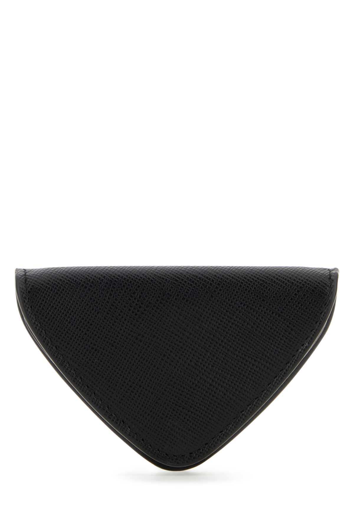 Prada Men Black Leather Coin Purse PRADA