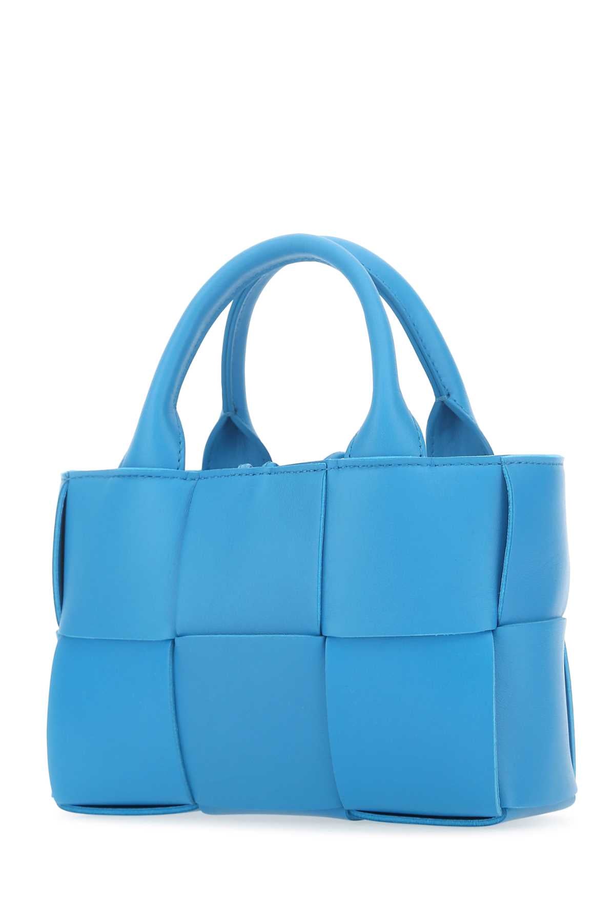 Bottega Veneta Women Turquoise Leather Candy Arco Handbag BOTTEGA VENETA