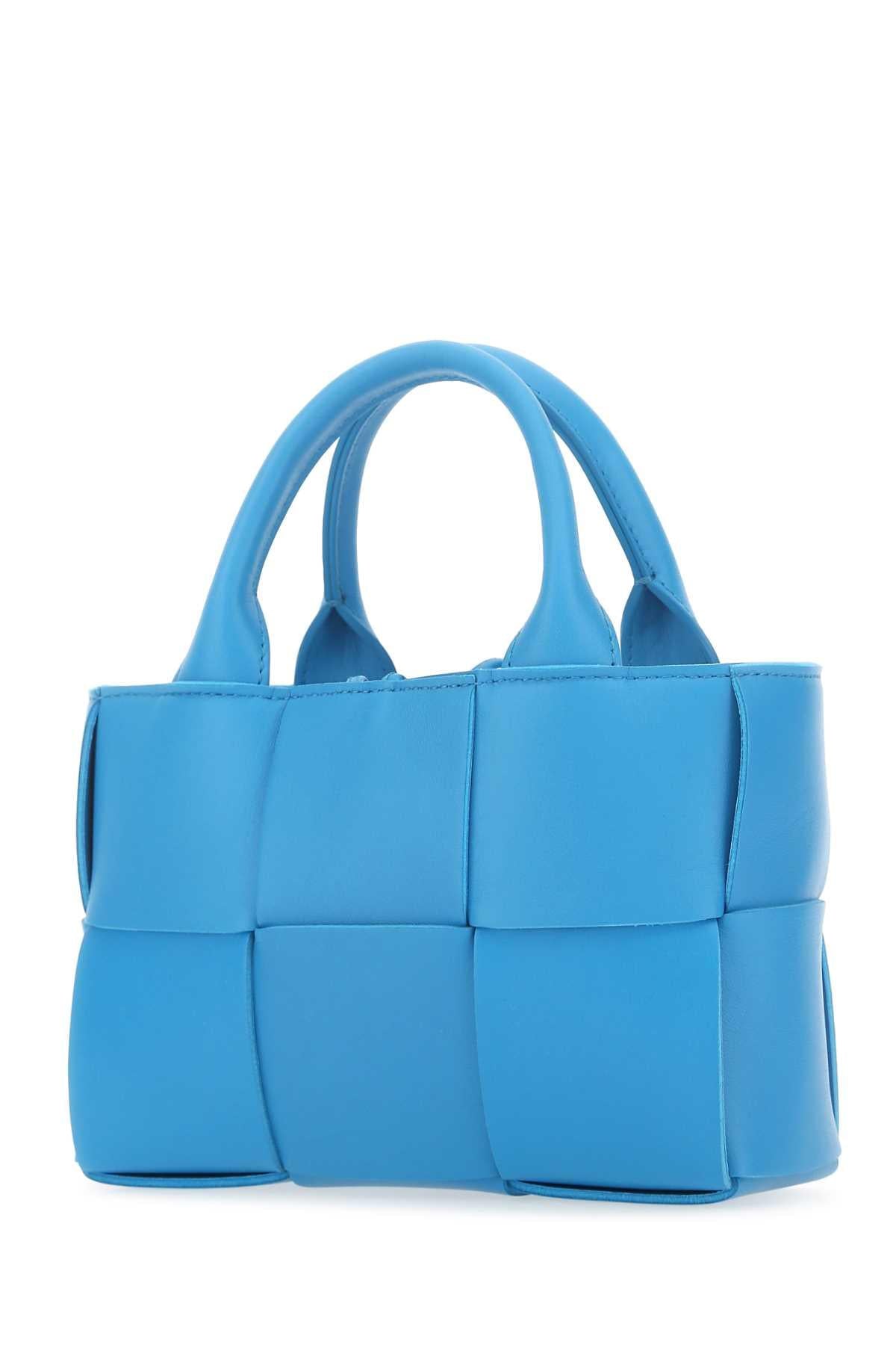 Bottega Veneta Women Turquoise Leather Candy Arco Handbag BOTTEGA VENETA