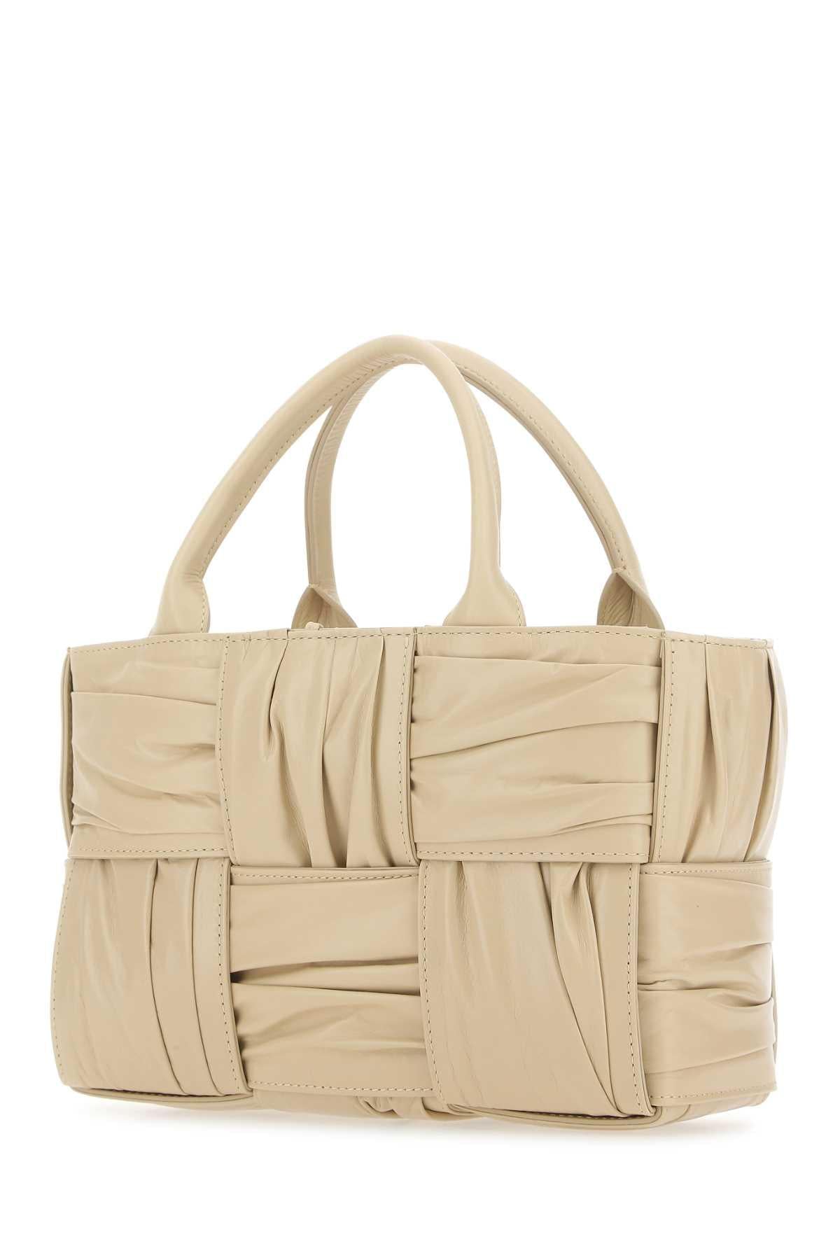 Bottega Veneta Women Beige Leather Mini Arco Handbag BOTTEGA VENETA