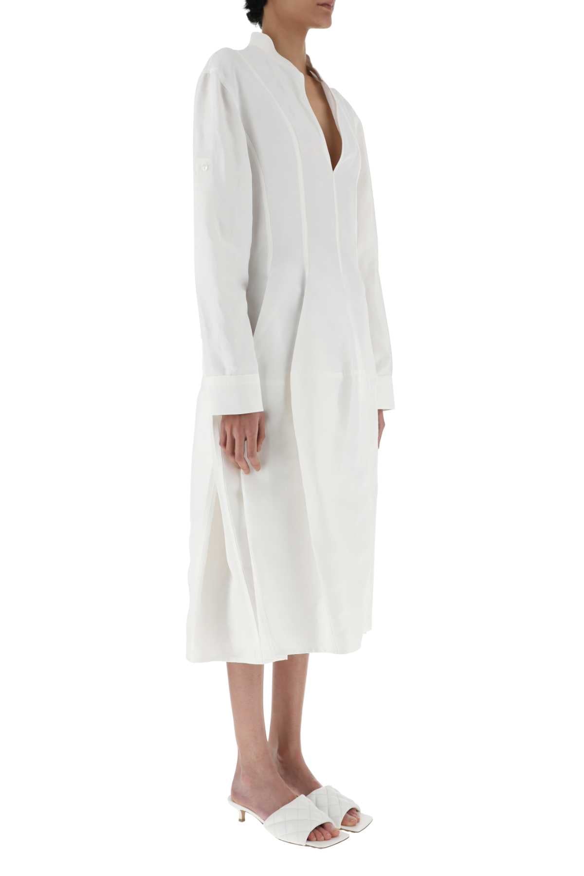 Bottega Veneta Women White Viscose Blend Dress BOTTEGA VENETA