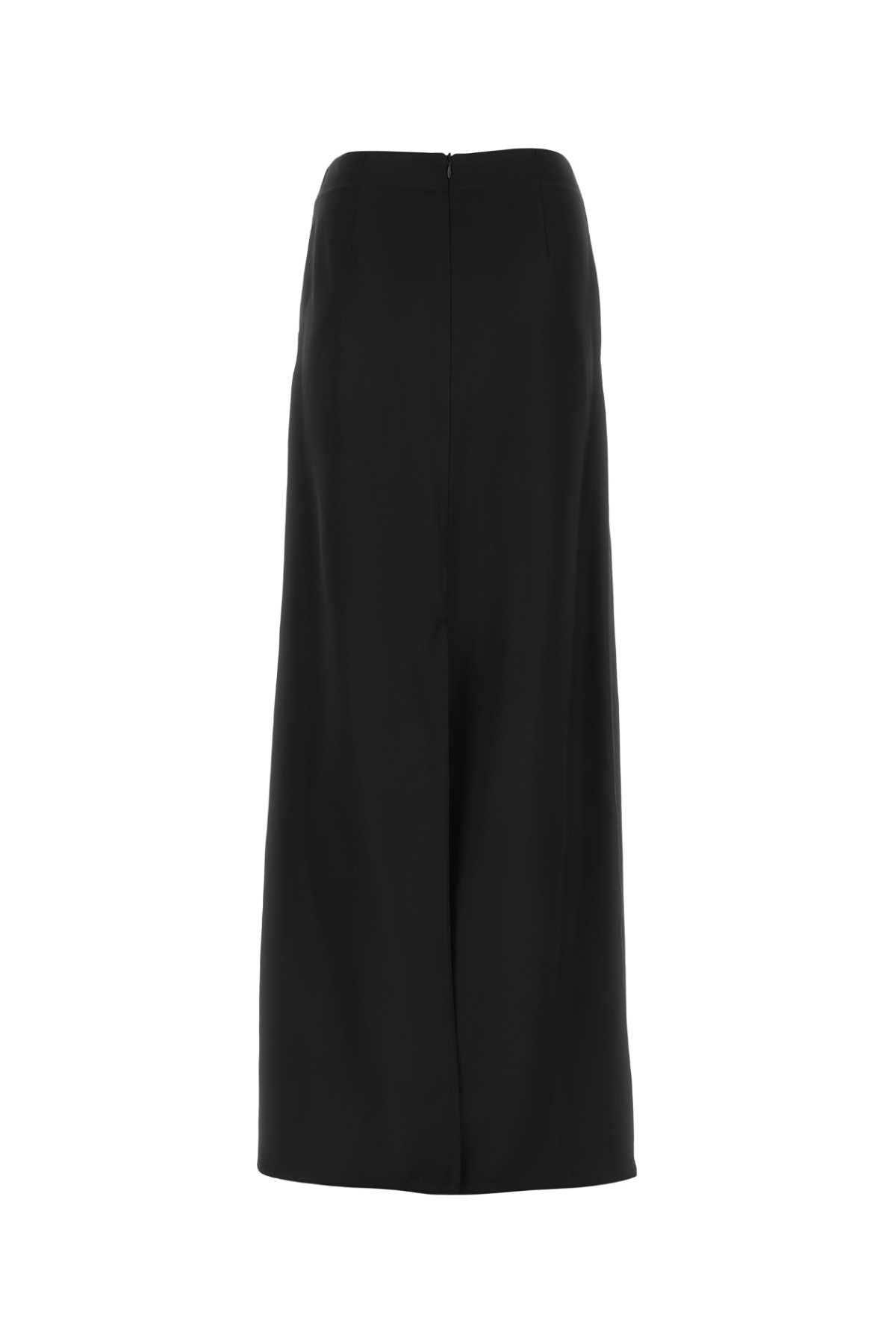 Bottega Veneta Women Black Viscose Blend Skirt BOTTEGA VENETA