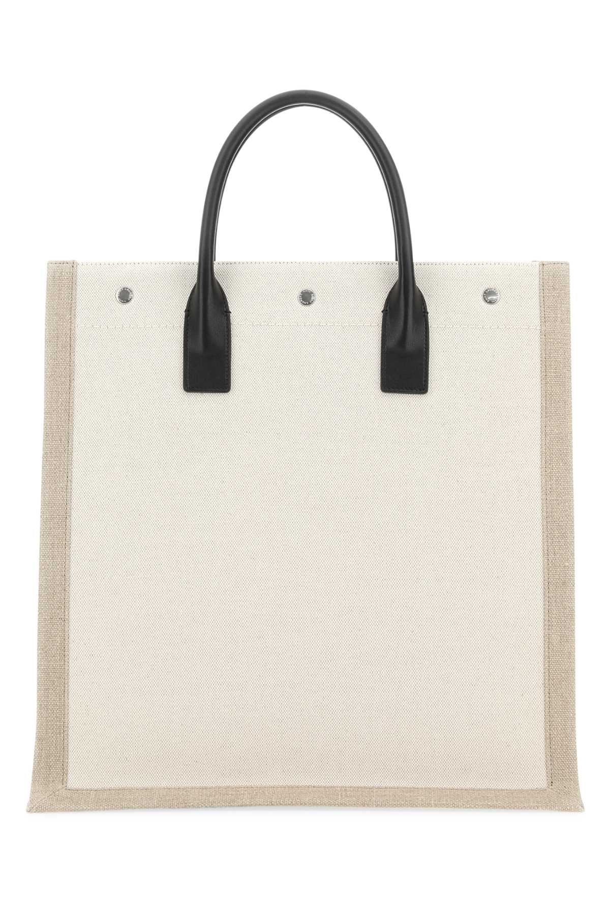 Saint Laurent Men Two-Tone Canvas Rive Gauche Shopping Bag SAINT LAURENT