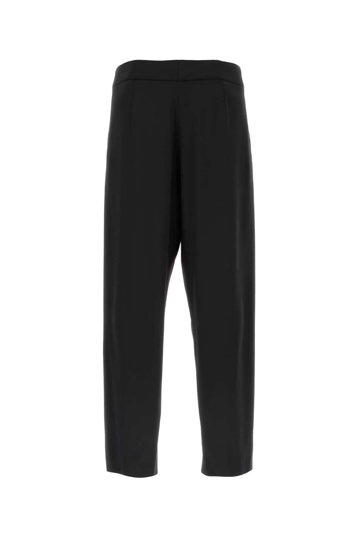 Saint Laurent Men Black Satin Pant SAINT LAURENT