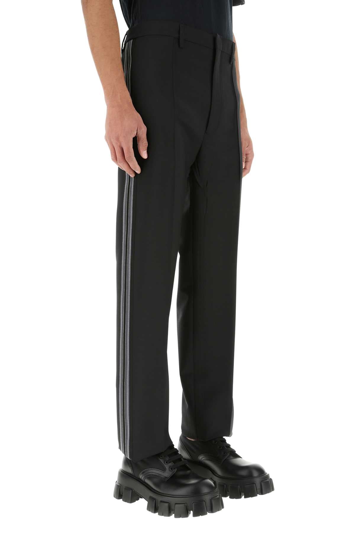 Prada Men Black Mohair Blend Pant PRADA