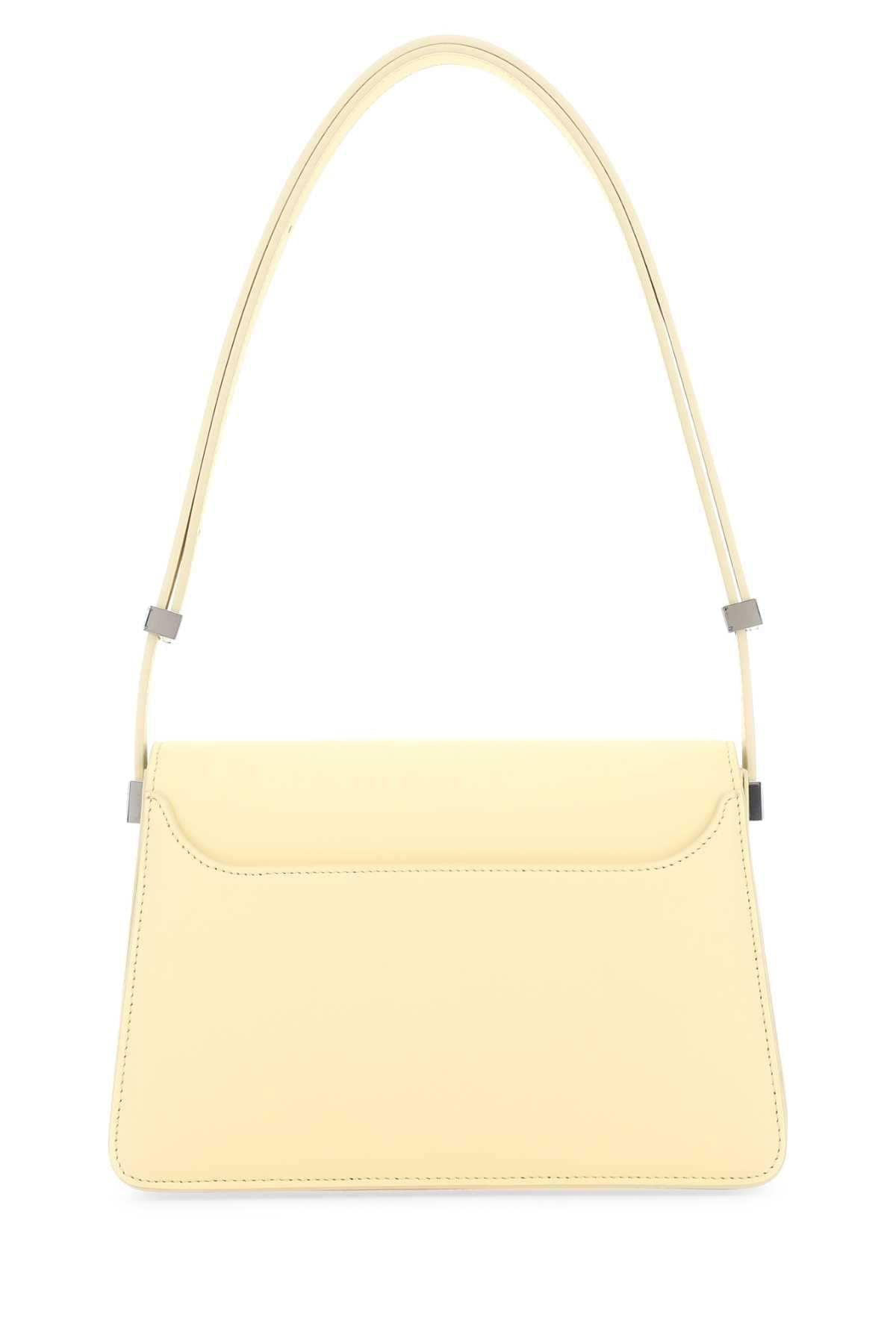 Lanvin Women Pastel Yellow Leather Concerto Shoulder Bag LANVIN