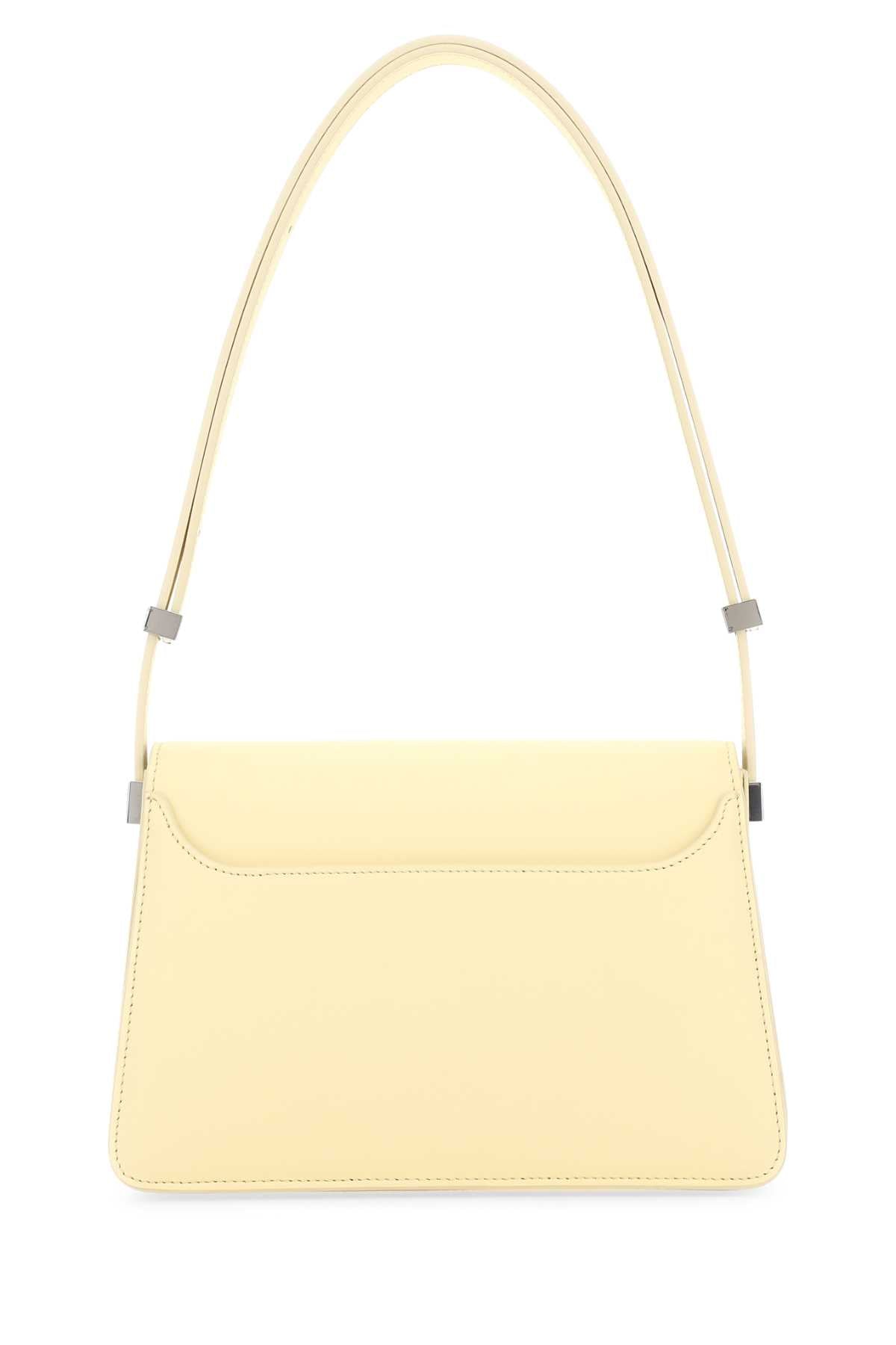 Lanvin Women Pastel Yellow Leather Concerto Shoulder Bag LANVIN