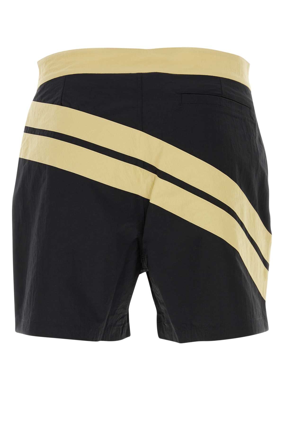 Palm Angels Men Two-Tone Nylon Swimming Shorts PALM ANGELS