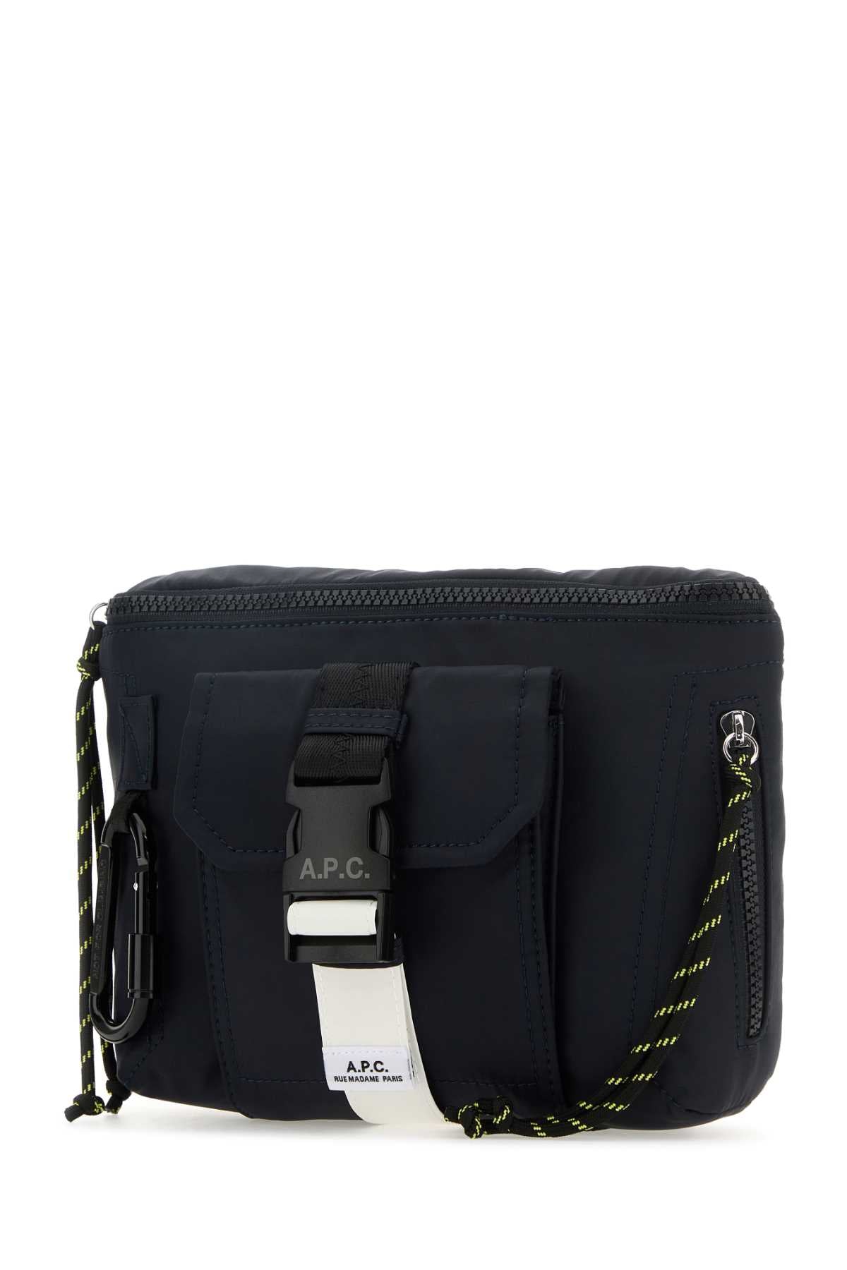 A.P.C. Men Navy Blue Canvas Trek Belt Bag