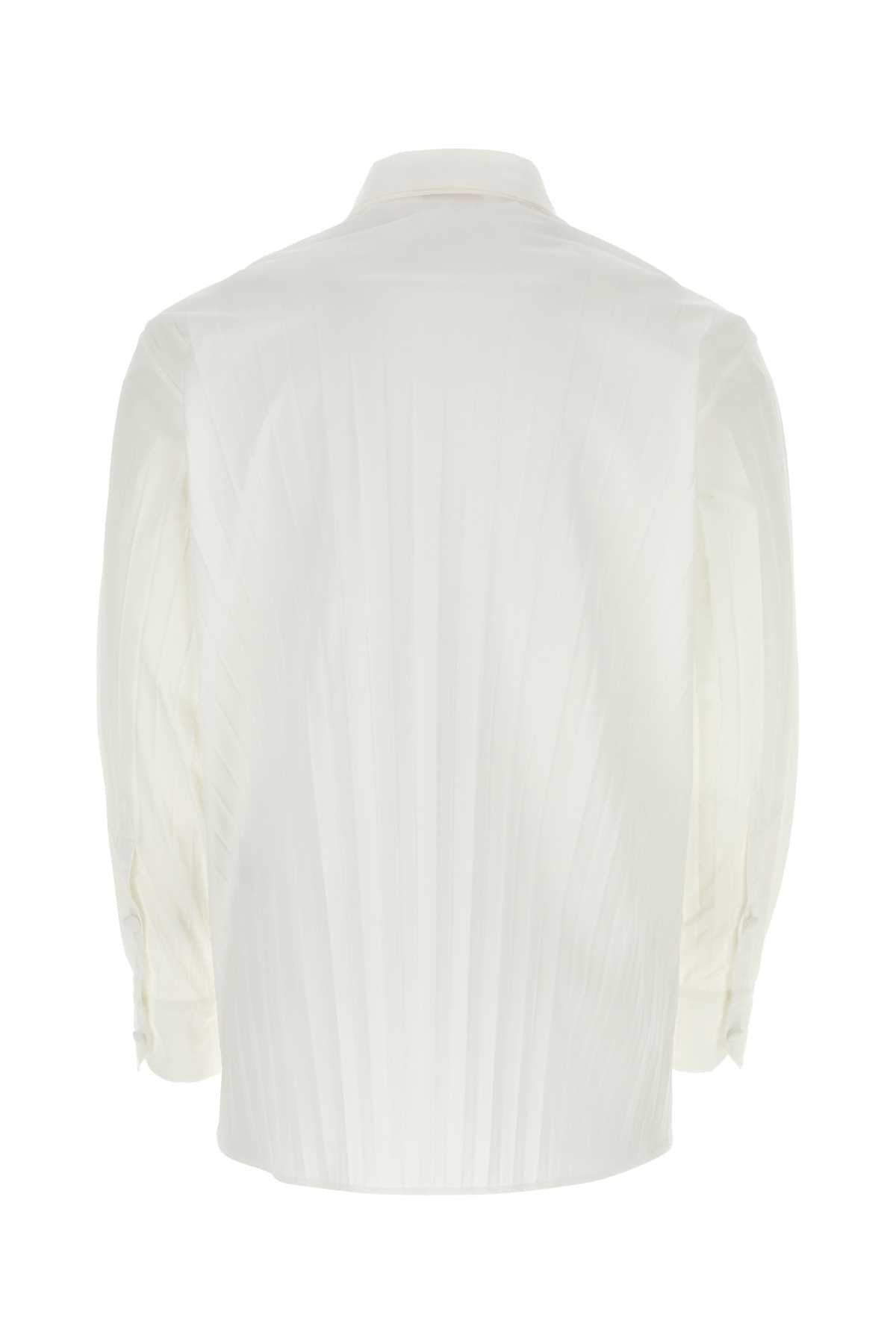 Valentino Garavani Men White Tech Nylon Oversize Shirt VALENTINO GARAVANI