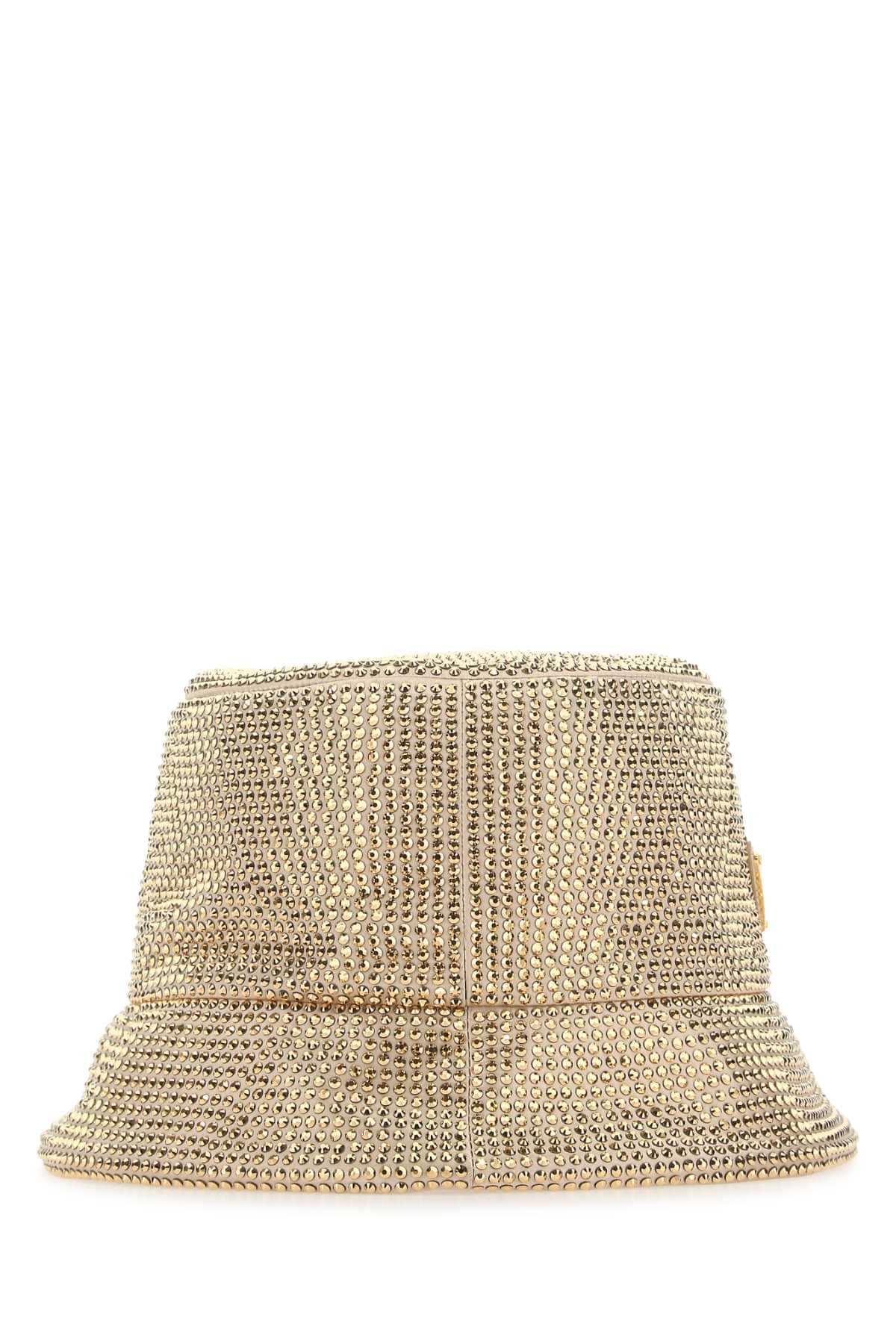 Prada Women Embellished Viscose Blend Hat PRADA