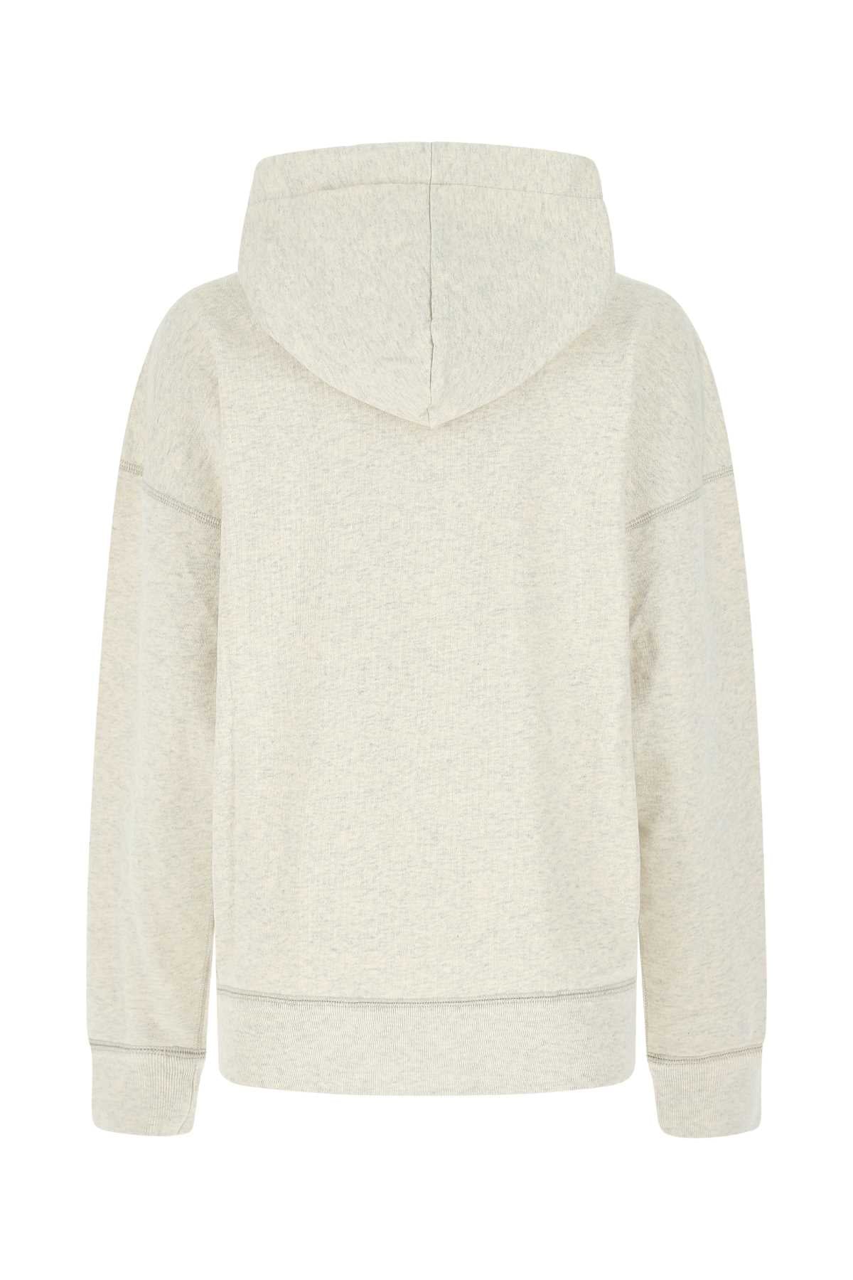 Isabel Marant Etoile Women Melange Ivory Cotton Blend Mansel Sweatshirt ISABEL MARANT ETOILE