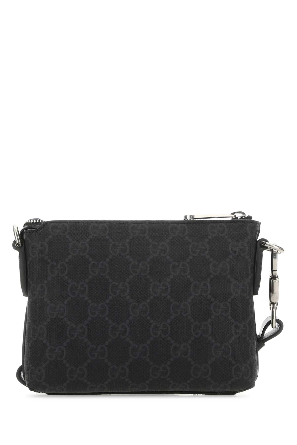 Gucci Men Black Gg Supreme Fabric Clutch GUCCI