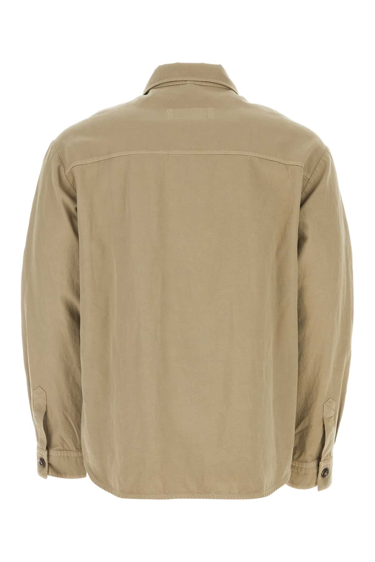 Fay Men Cappuccino Cotton Blend Shirt FAY
