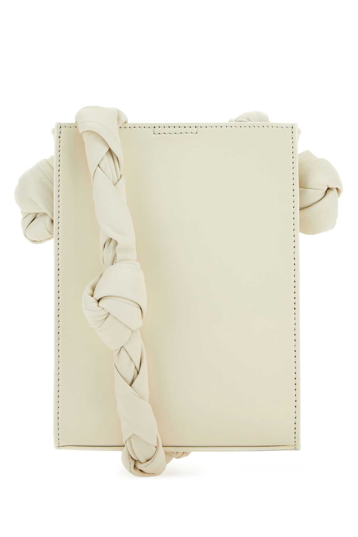 Jil Sander Women Ivory Leather Tangle Shoulder Bag JIL SANDER