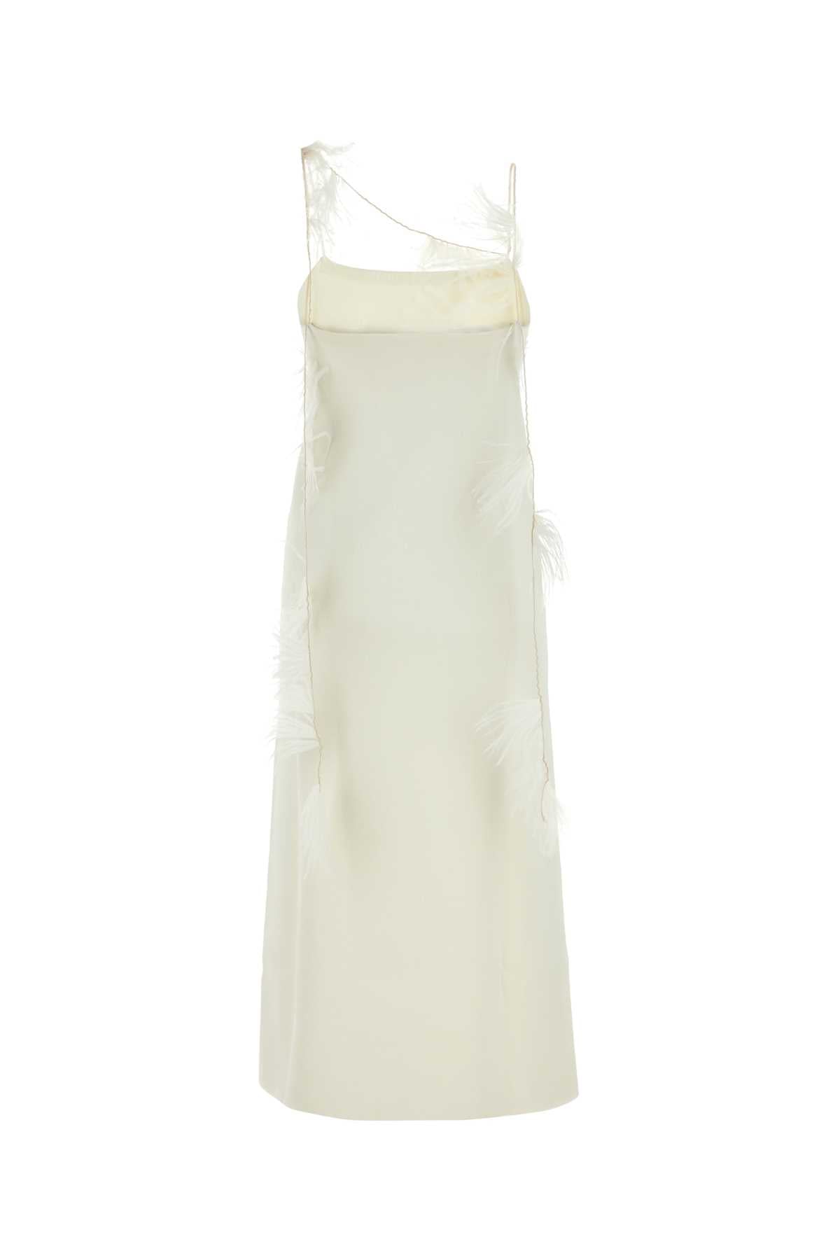 Jil Sander Women Ivory Viscose Blend Dress JIL SANDER