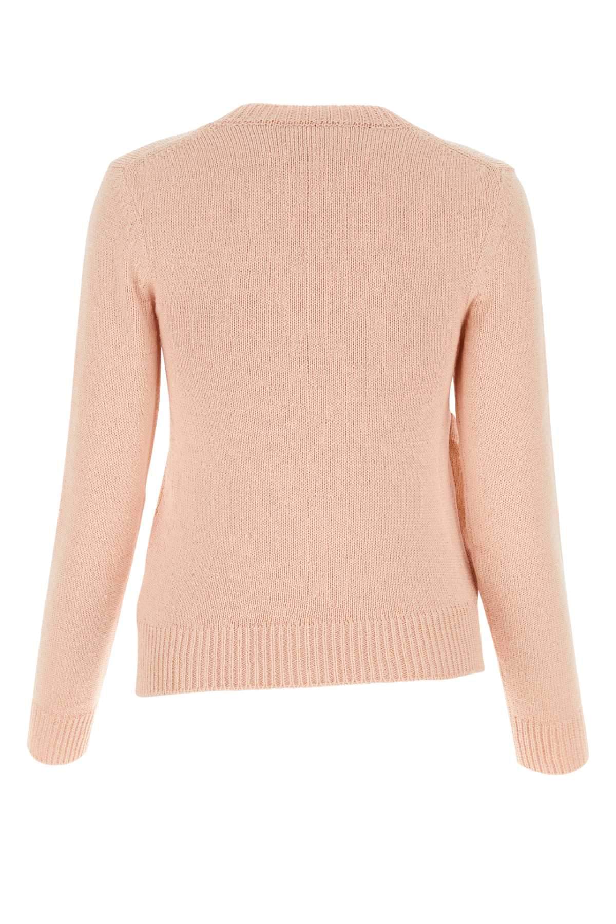 Jil Sander Women Light Pink Cotton Blend Sweater JIL SANDER
