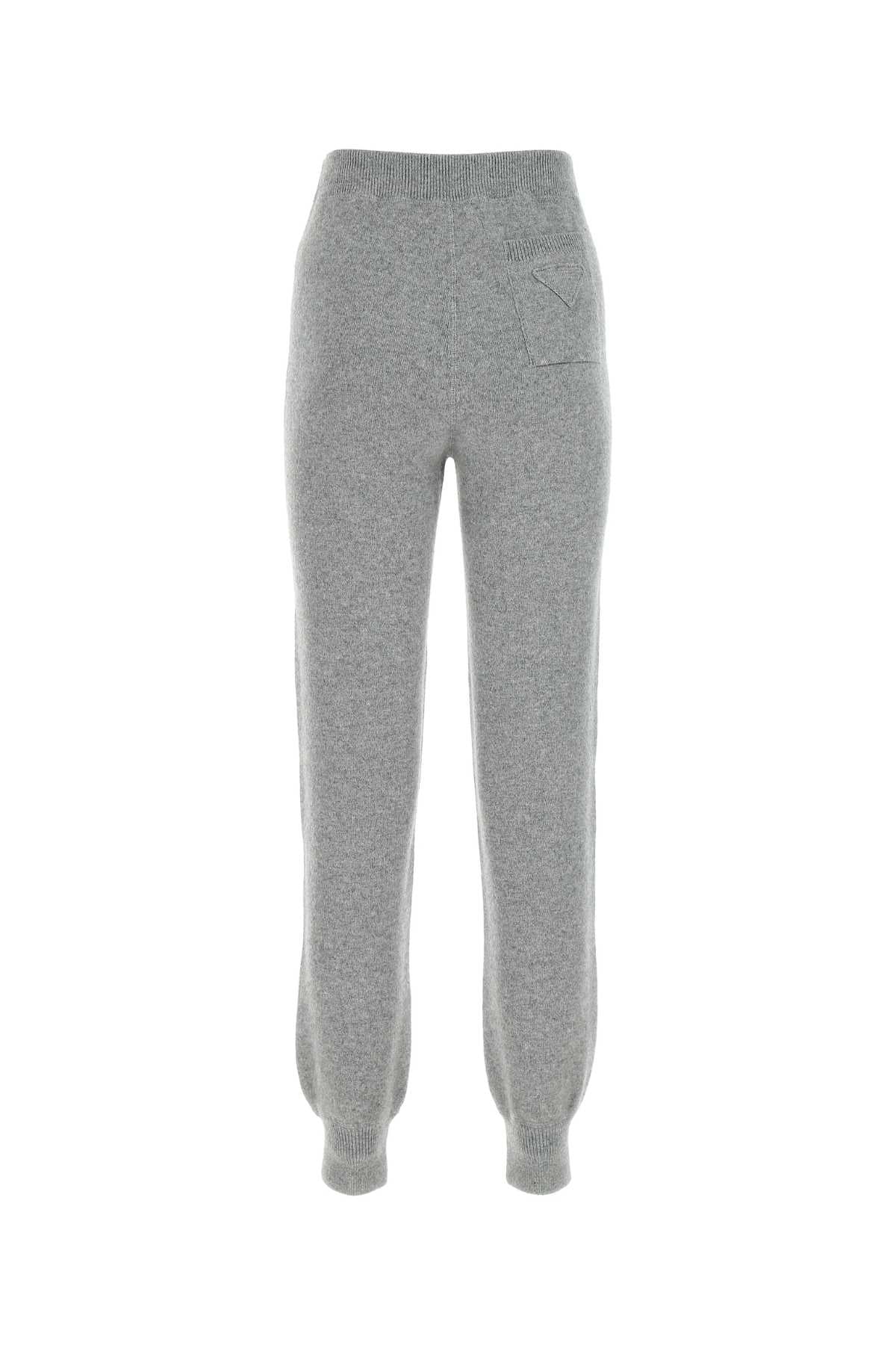 Prada Women Grey Cashmere Joggers PRADA
