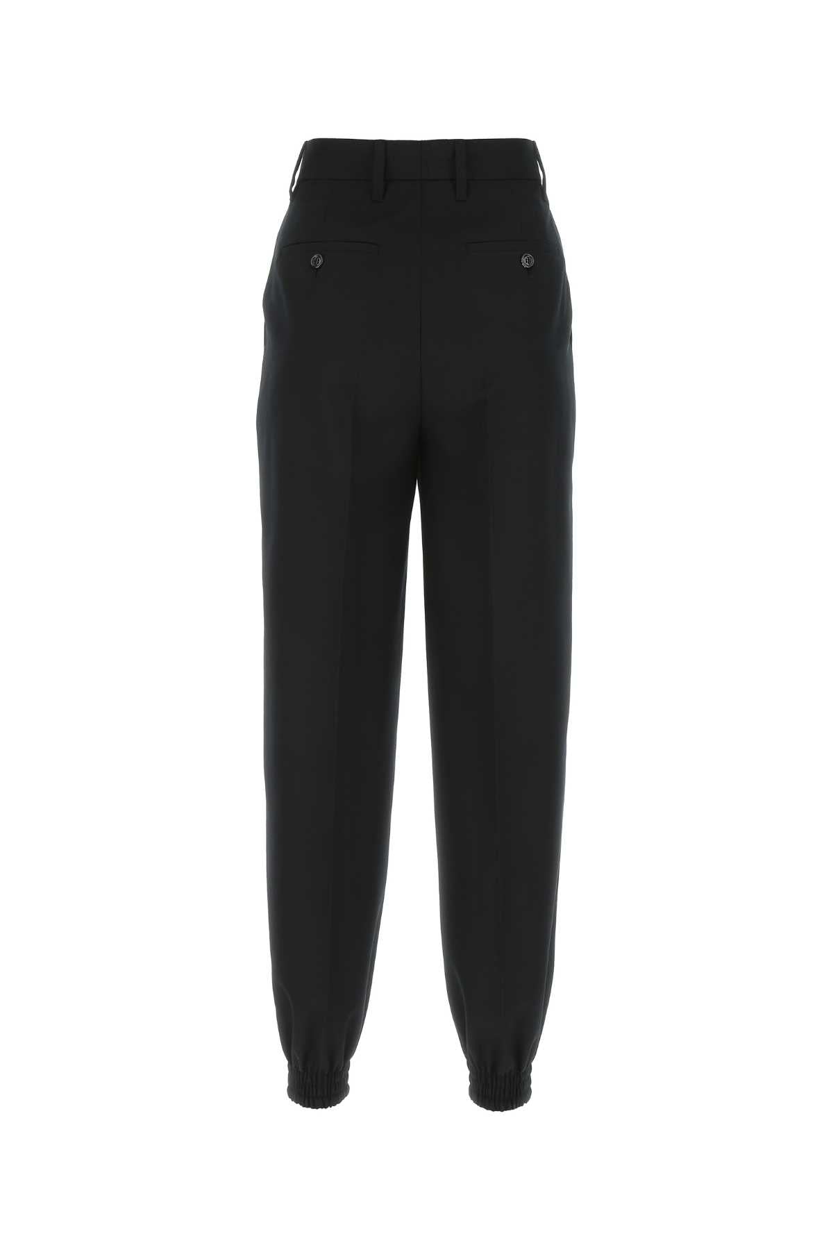 Prada Women Black Wool Joggers