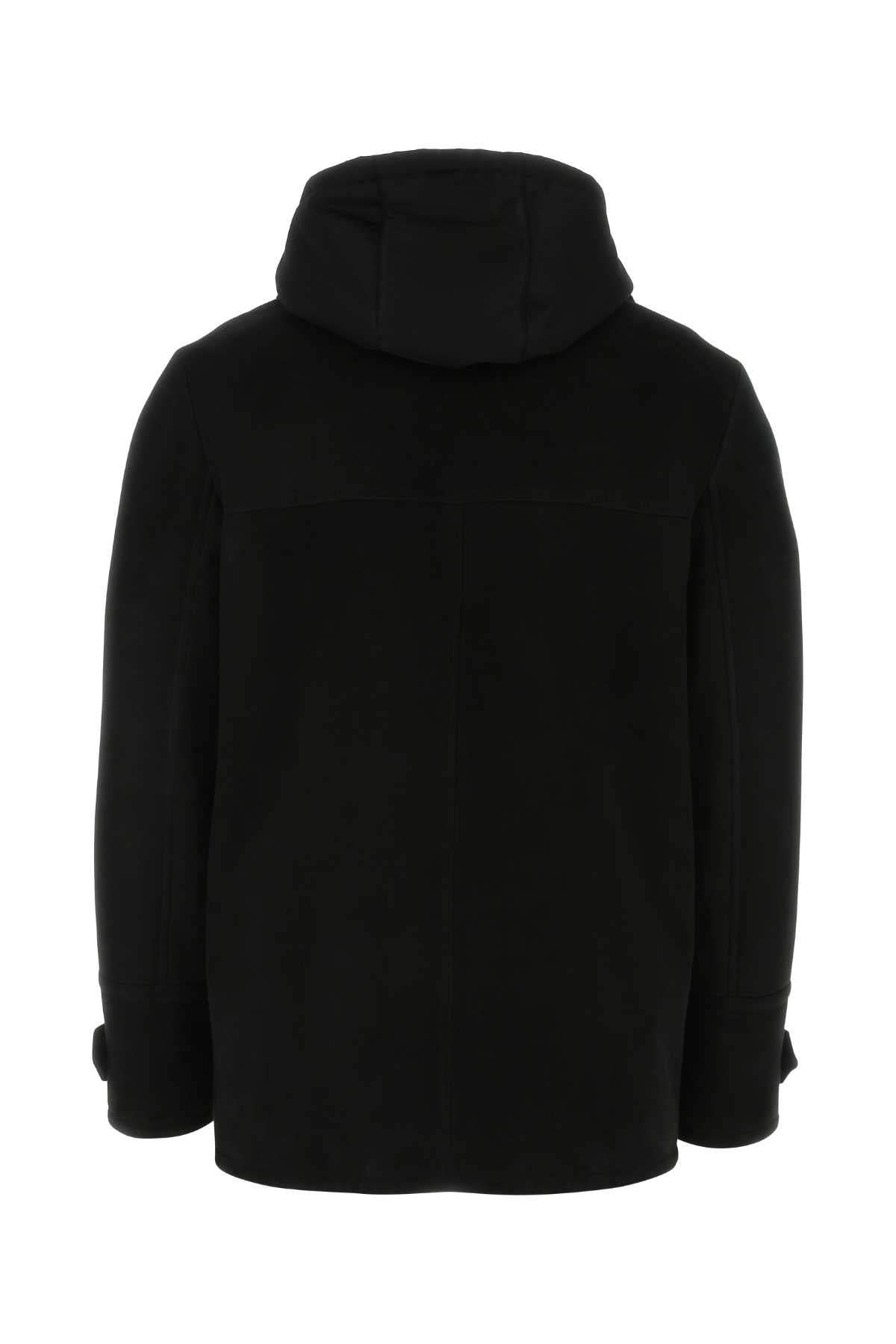 Prada Men Black Shearling Jacket PRADA