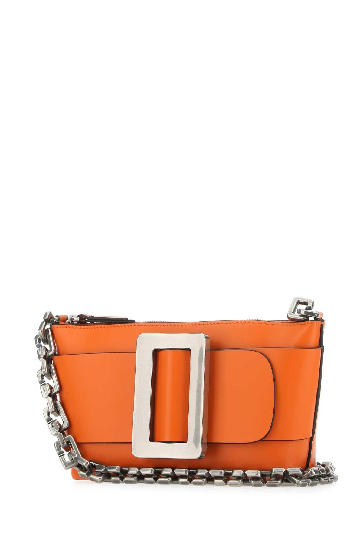 Boyy Women Orange Leather Buckle Shoulder Bag BOYY