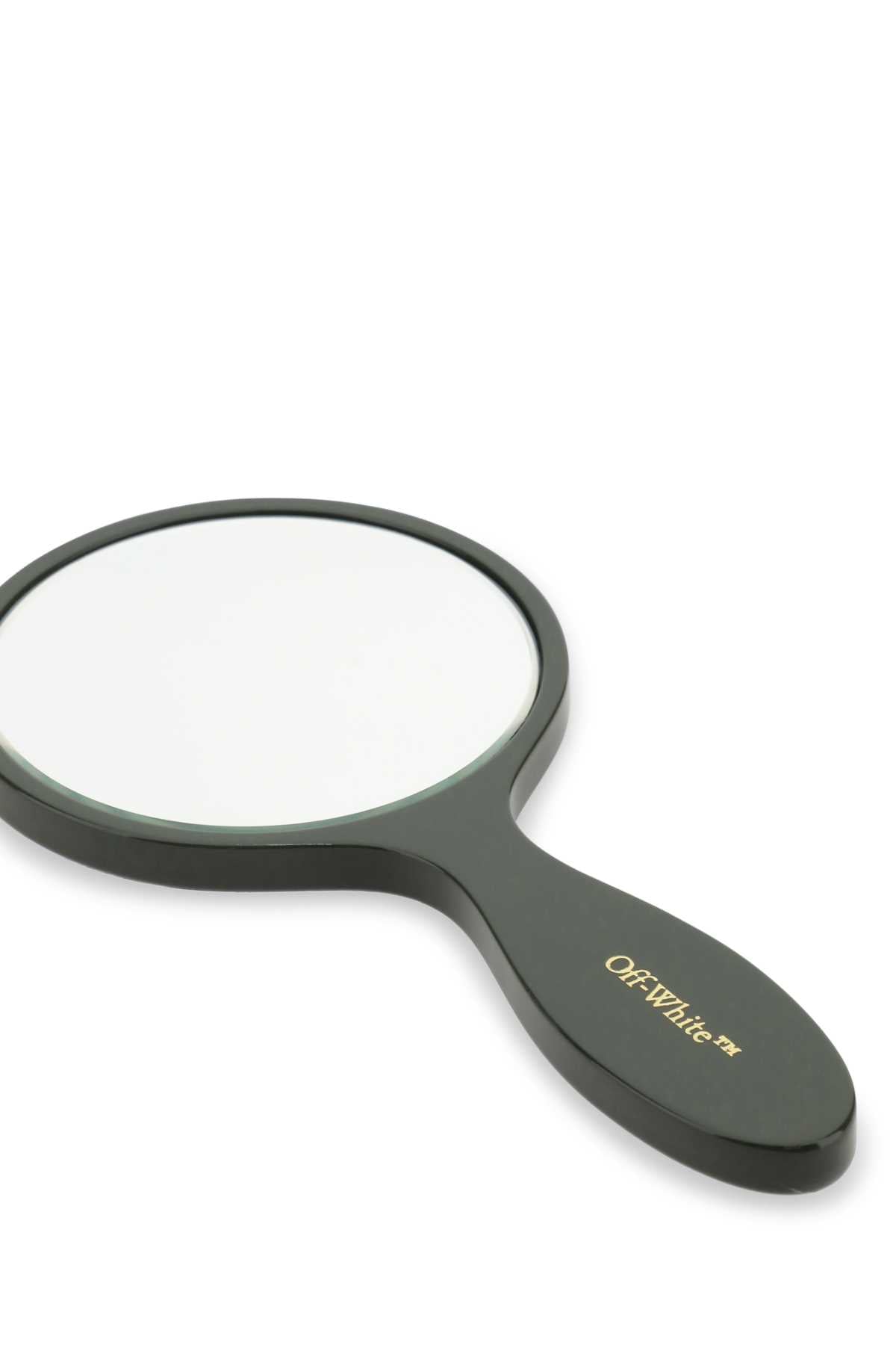 Off White Unisex Army Green Acetate Bookish Hand Mirror OFF-WHITE