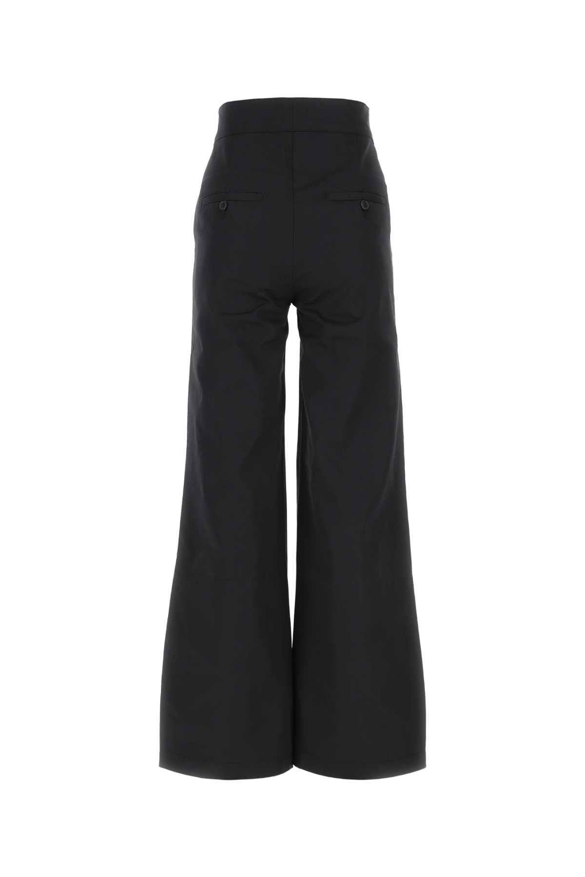 Palm Angels Women Black Polyester Blend Pant PALM ANGELS