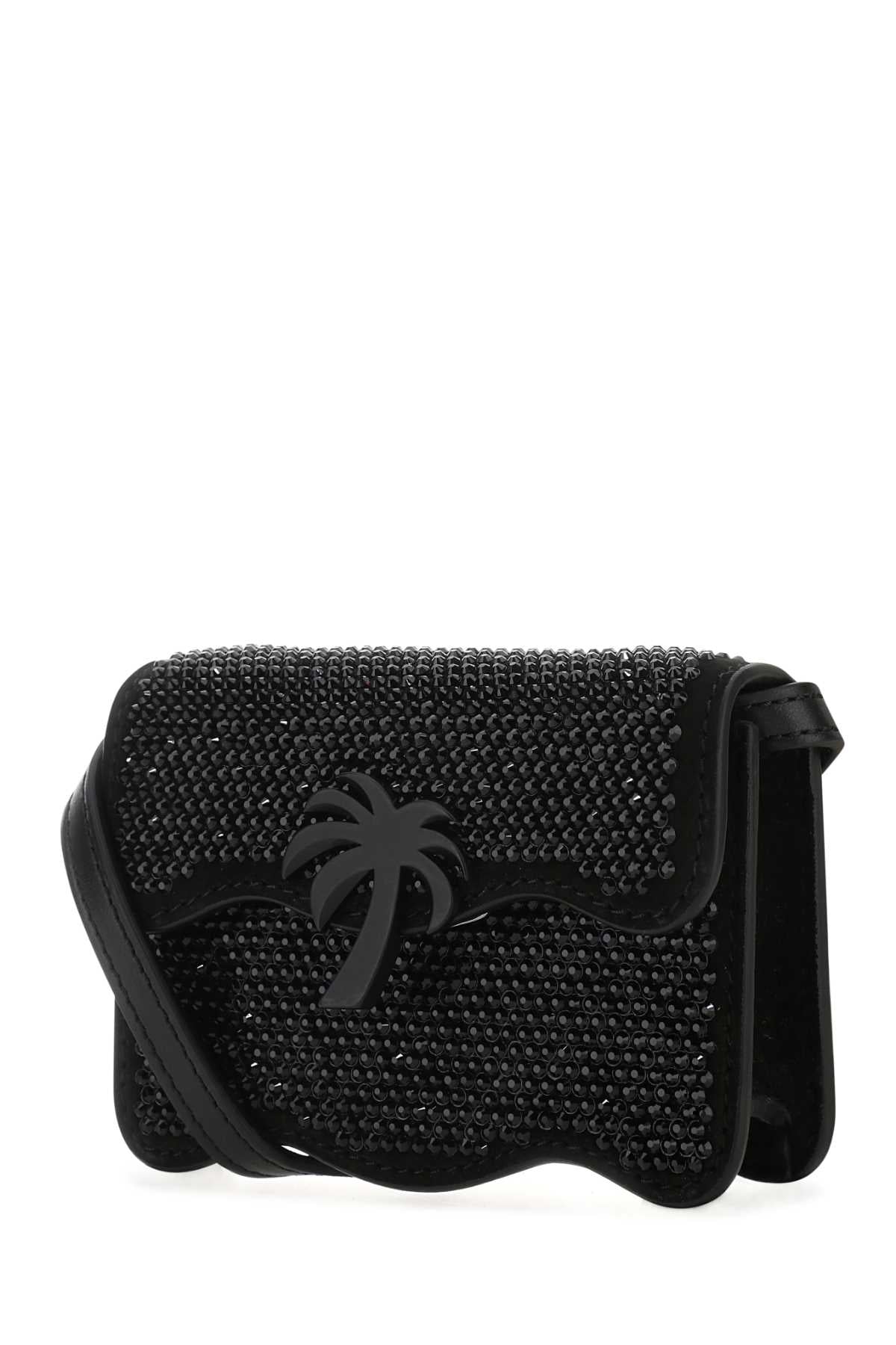 Palm Angels Women Embellished Leather Micro Palm Beach Crossbody Bag PALM ANGELS