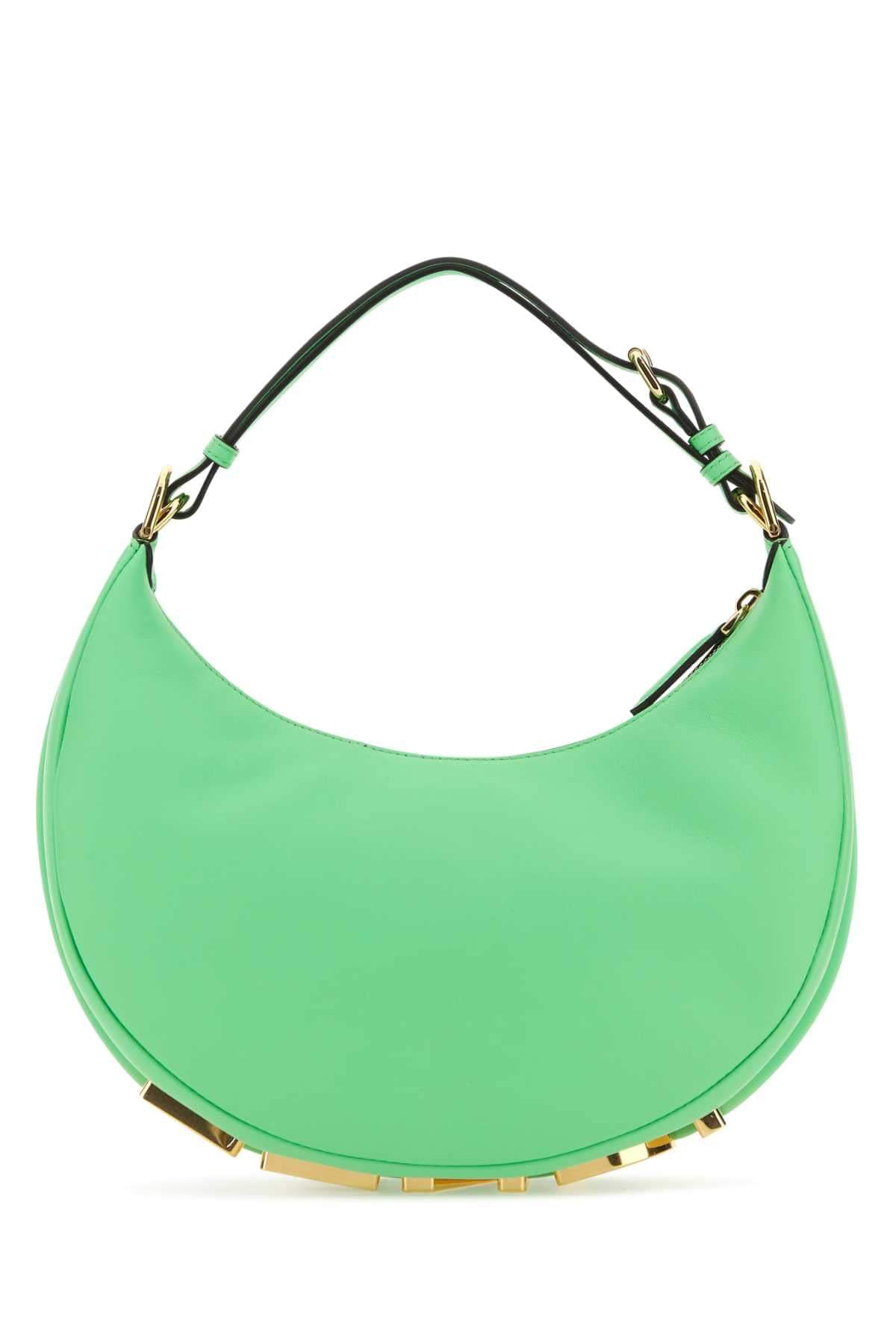 Fendi Women Green Leather Small Fendigraphy Handbag FENDI