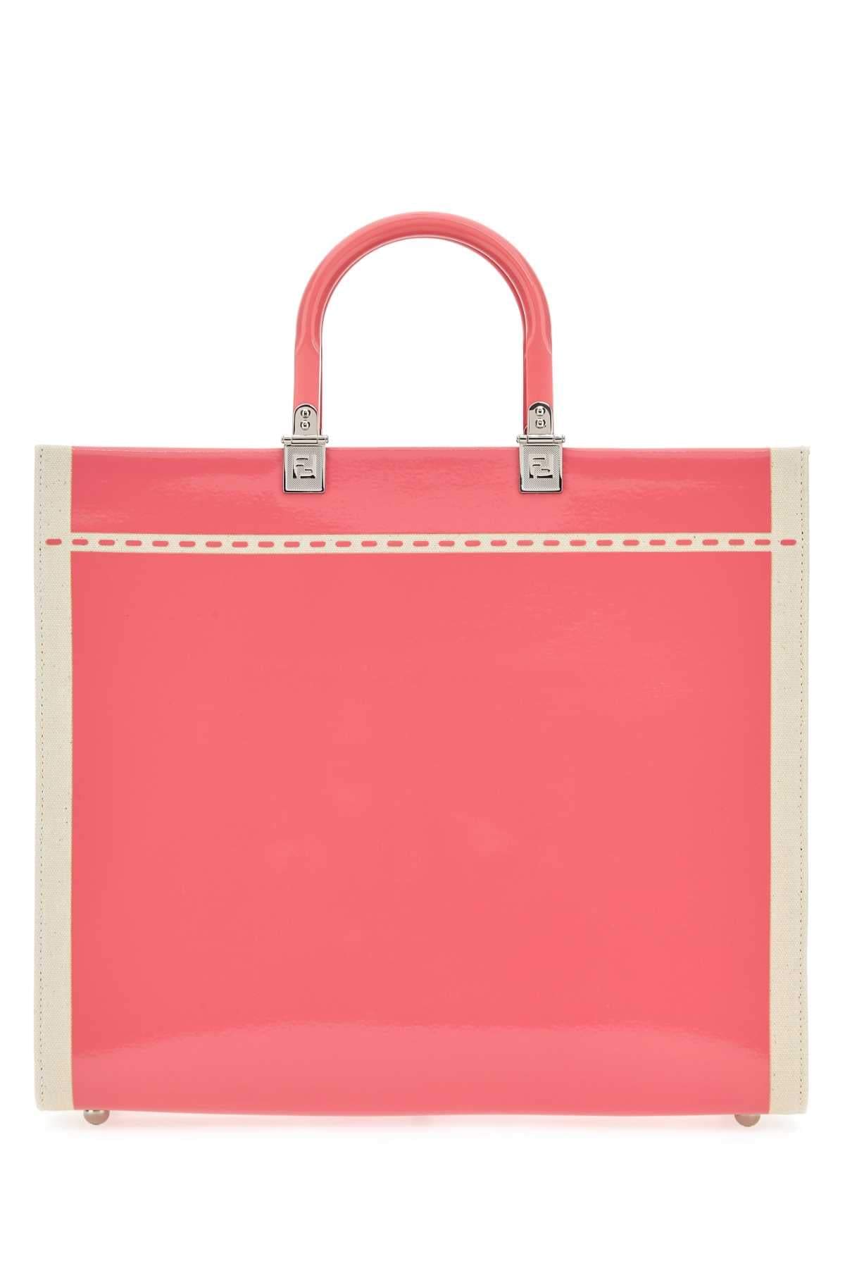 Fendi Women Two-Tone Canvas Medium Sunshine Shopping Bag FENDI
