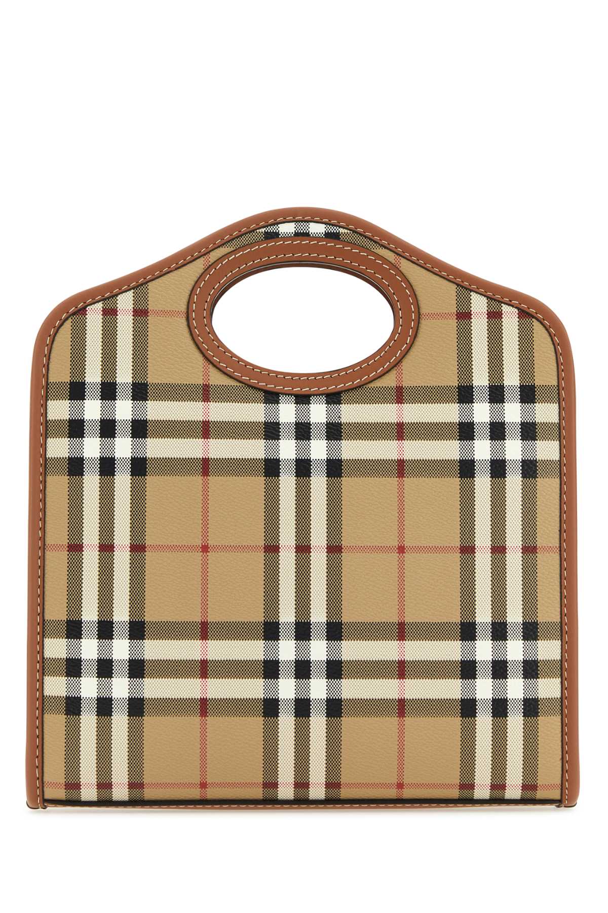 Burberry Women Printed Canvas And Leather Mini Pocket Handbag BURBERRY