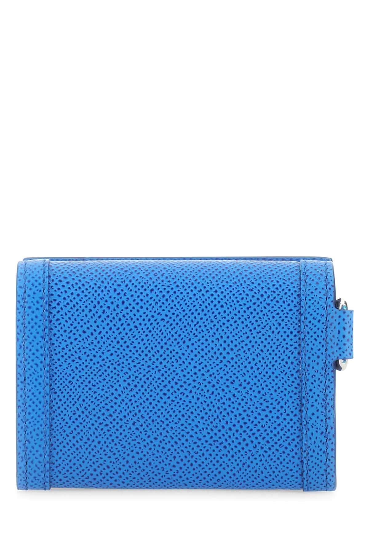 Burberry Men Turquoise Leather Card Holder BURBERRY