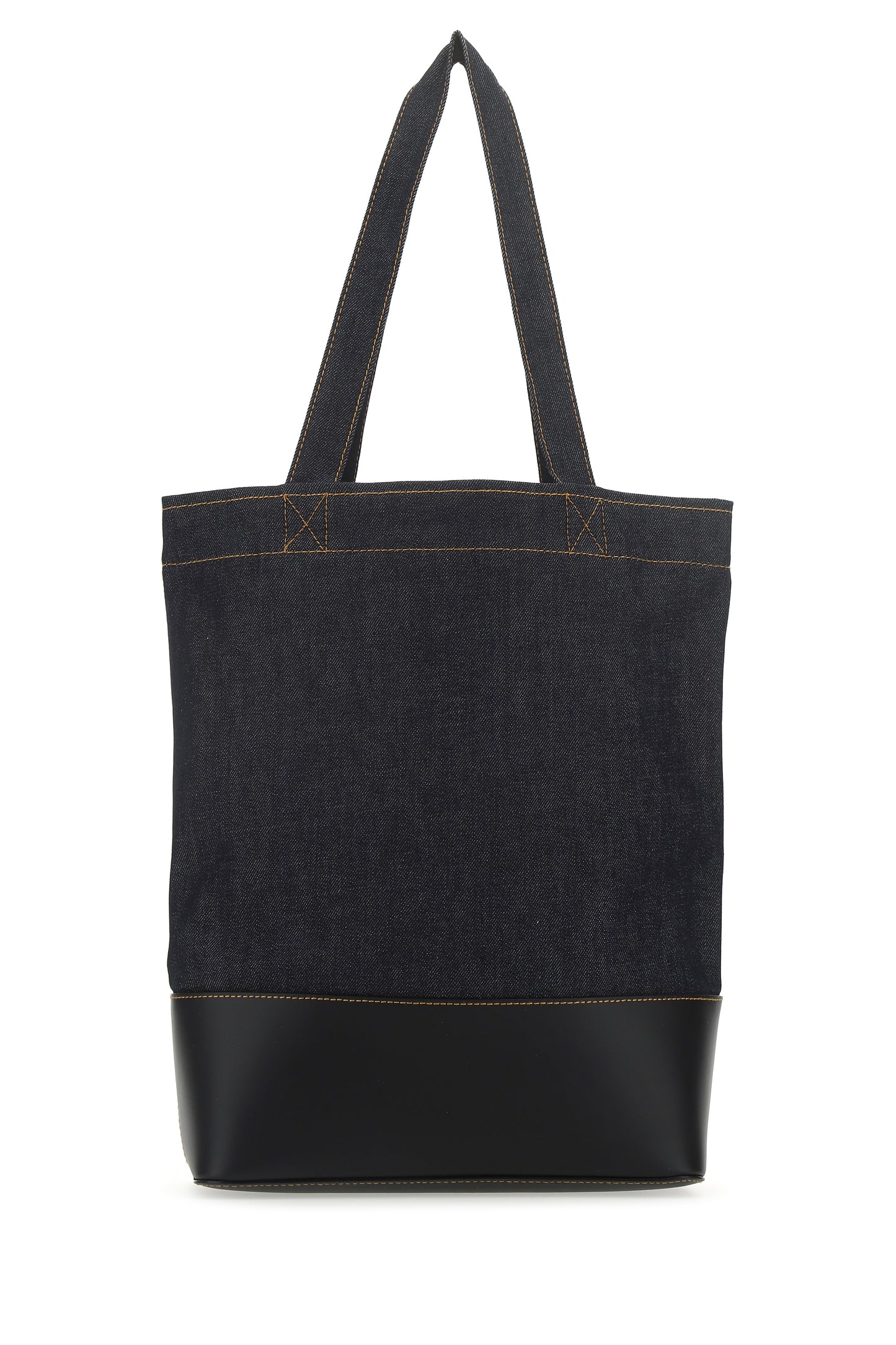 A.P.C. Men Blue Denim And Leather Shopping Bag A.P.C.