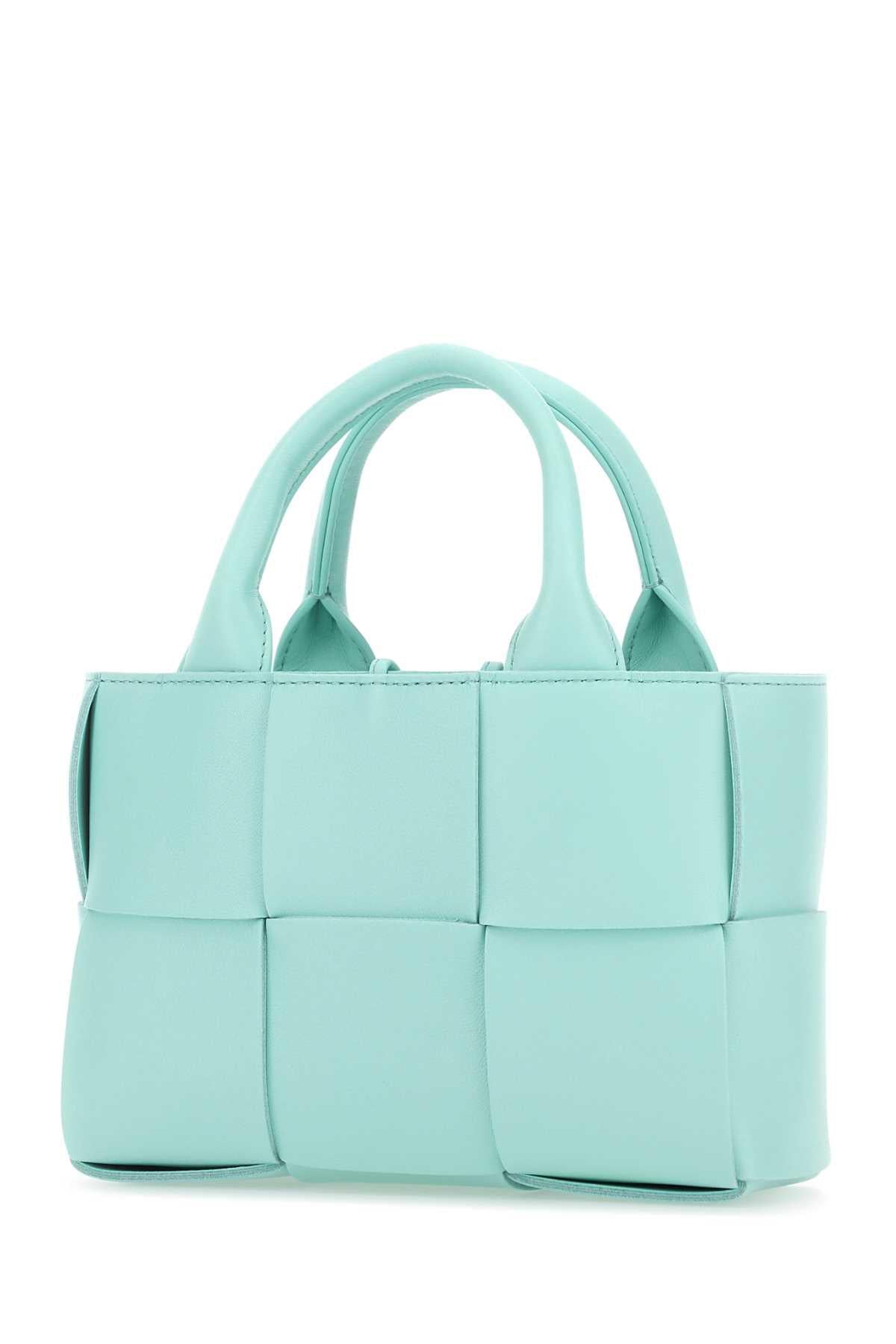 Bottega Veneta Women Light-Blue Leather Candy Arco Handbag BOTTEGA VENETA