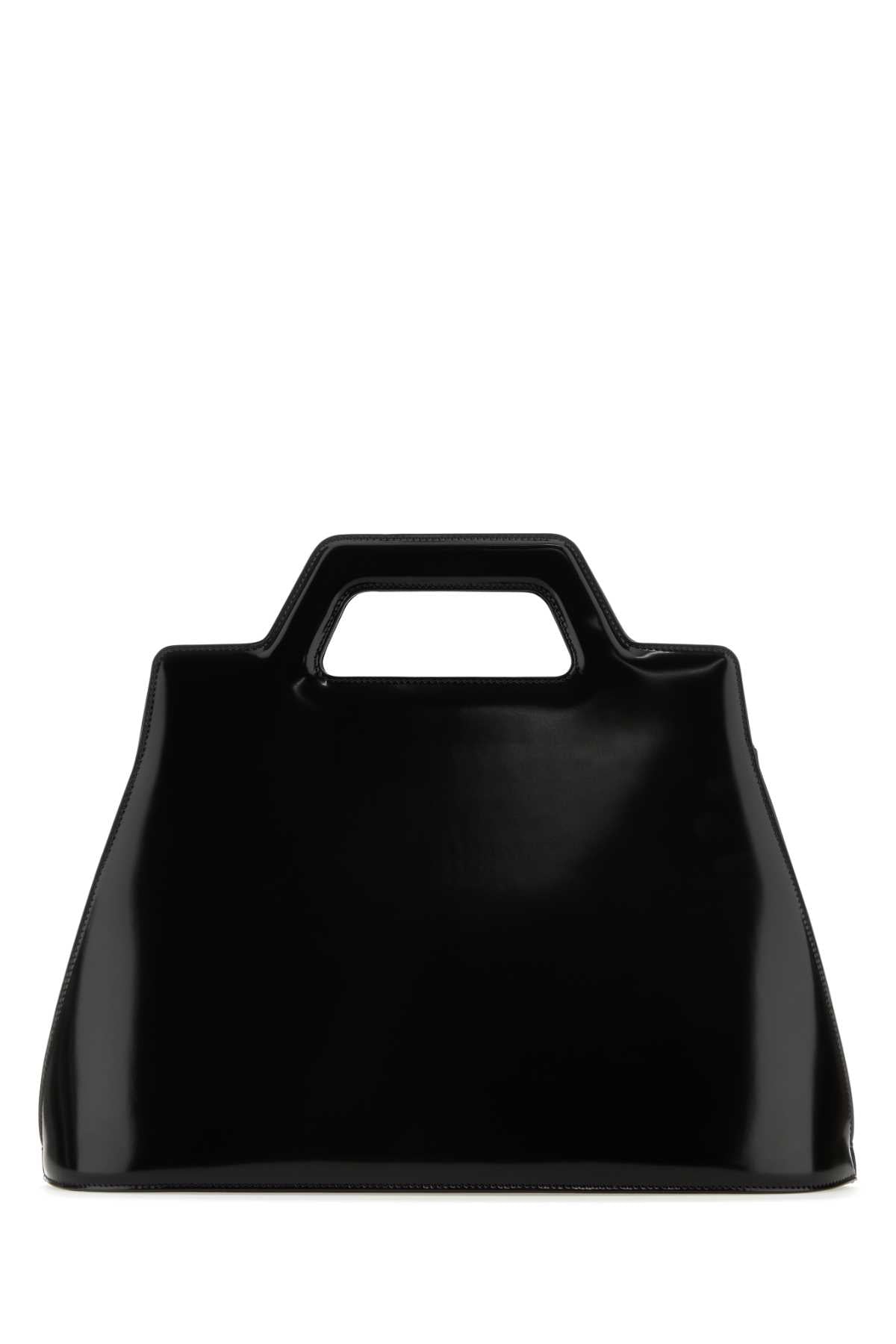 Salvatore Ferragamo Women Black Leather Wanda M Handbag FERRAGAMO