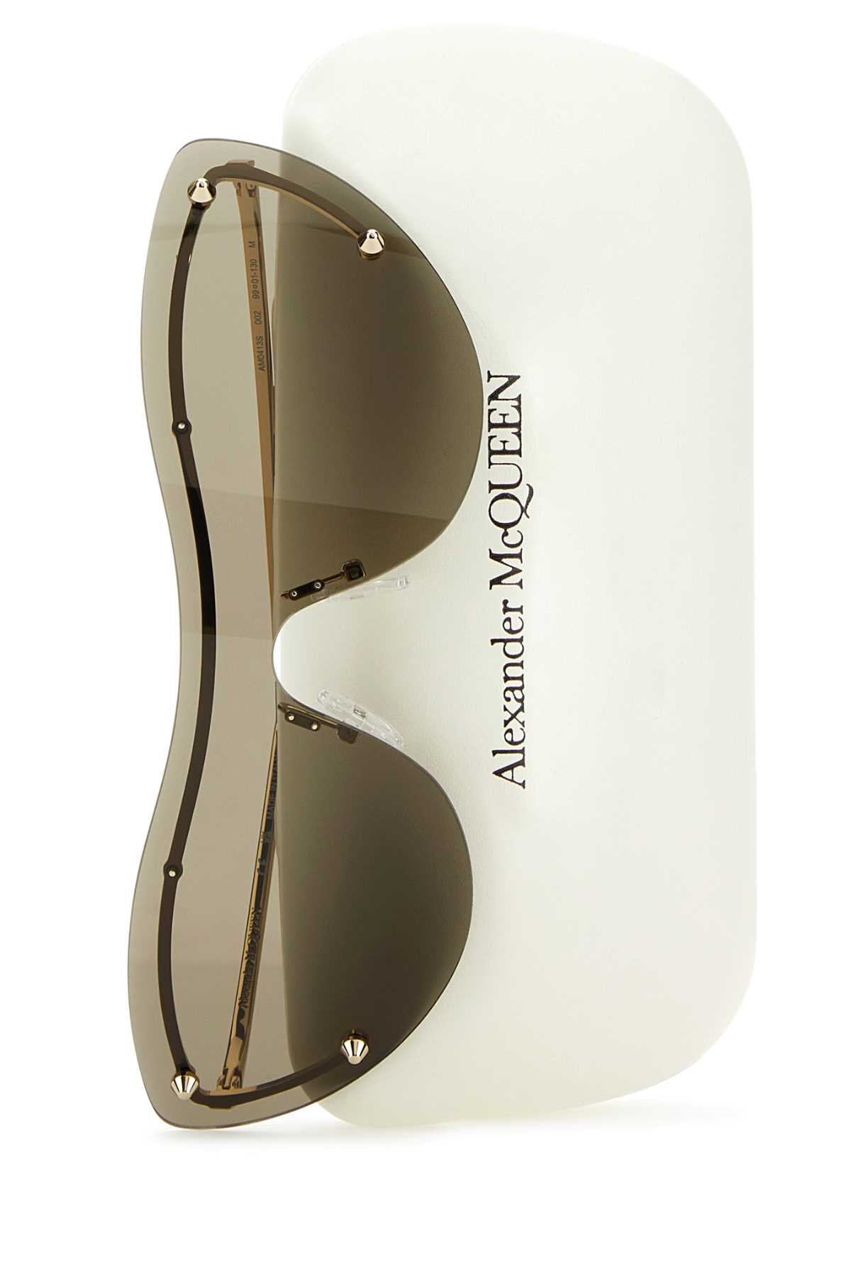 Alexander Mcqueen Women Gold Metal Spike Studs Sunglasses ALEXANDER MCQUEEN