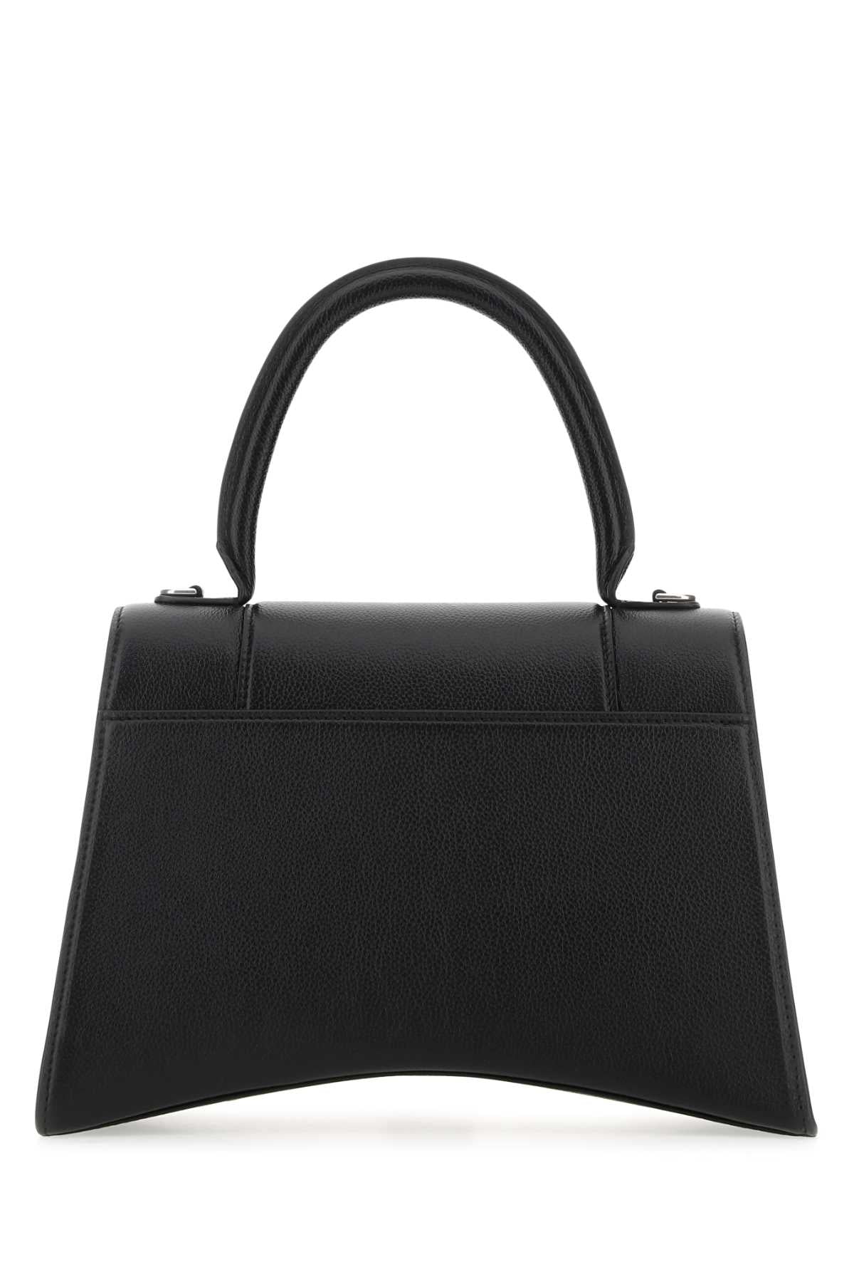 Balenciaga Women Black Leather Hourglass Handbag BALENCIAGA