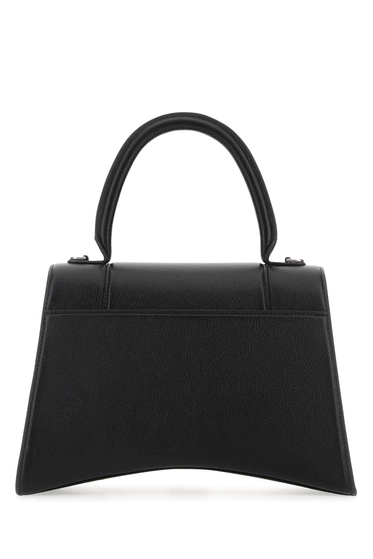 Balenciaga Women Black Leather Hourglass Handbag BALENCIAGA