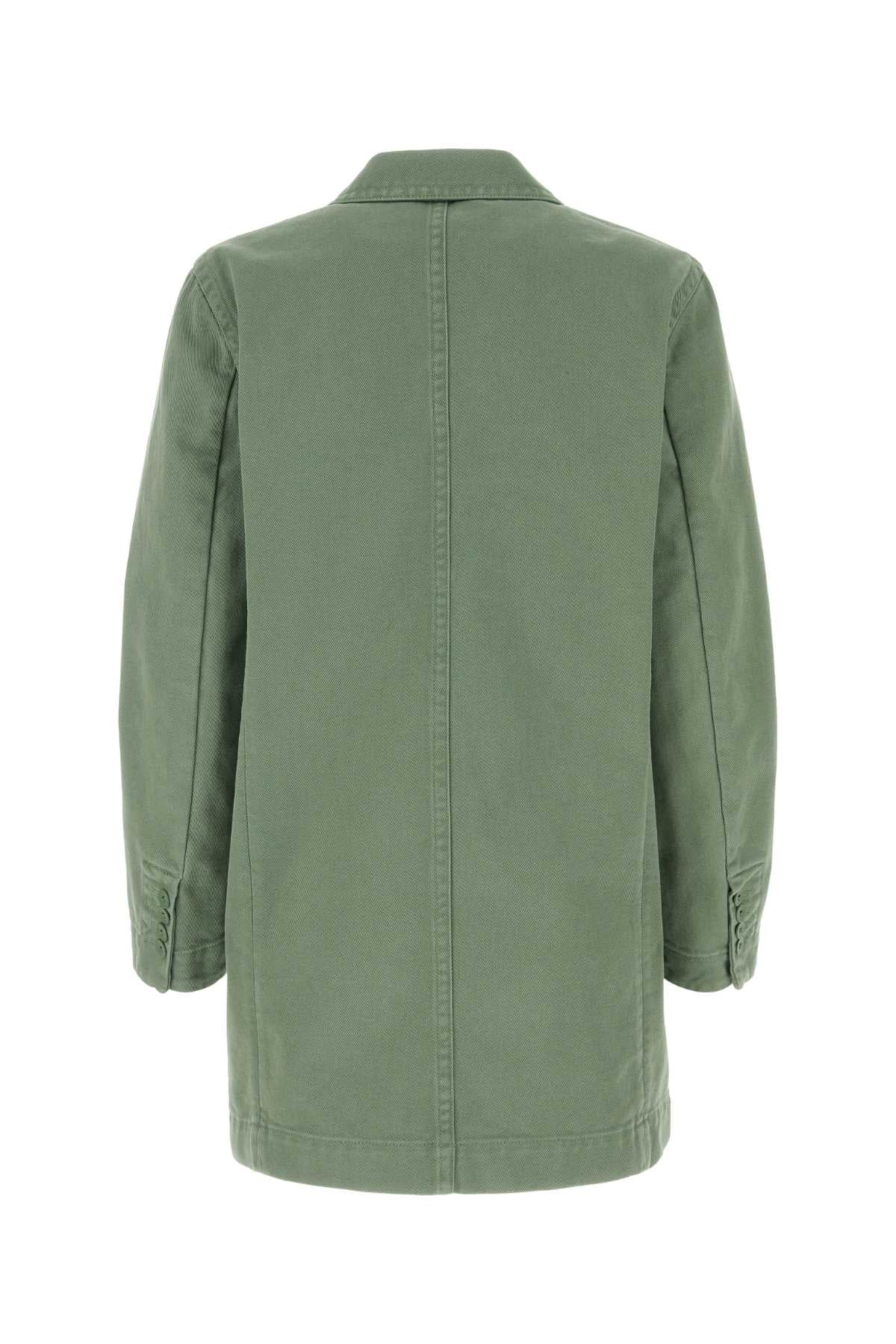Max Mara Women Sage Green Denim Zenobia Blazerâ MAX MARA