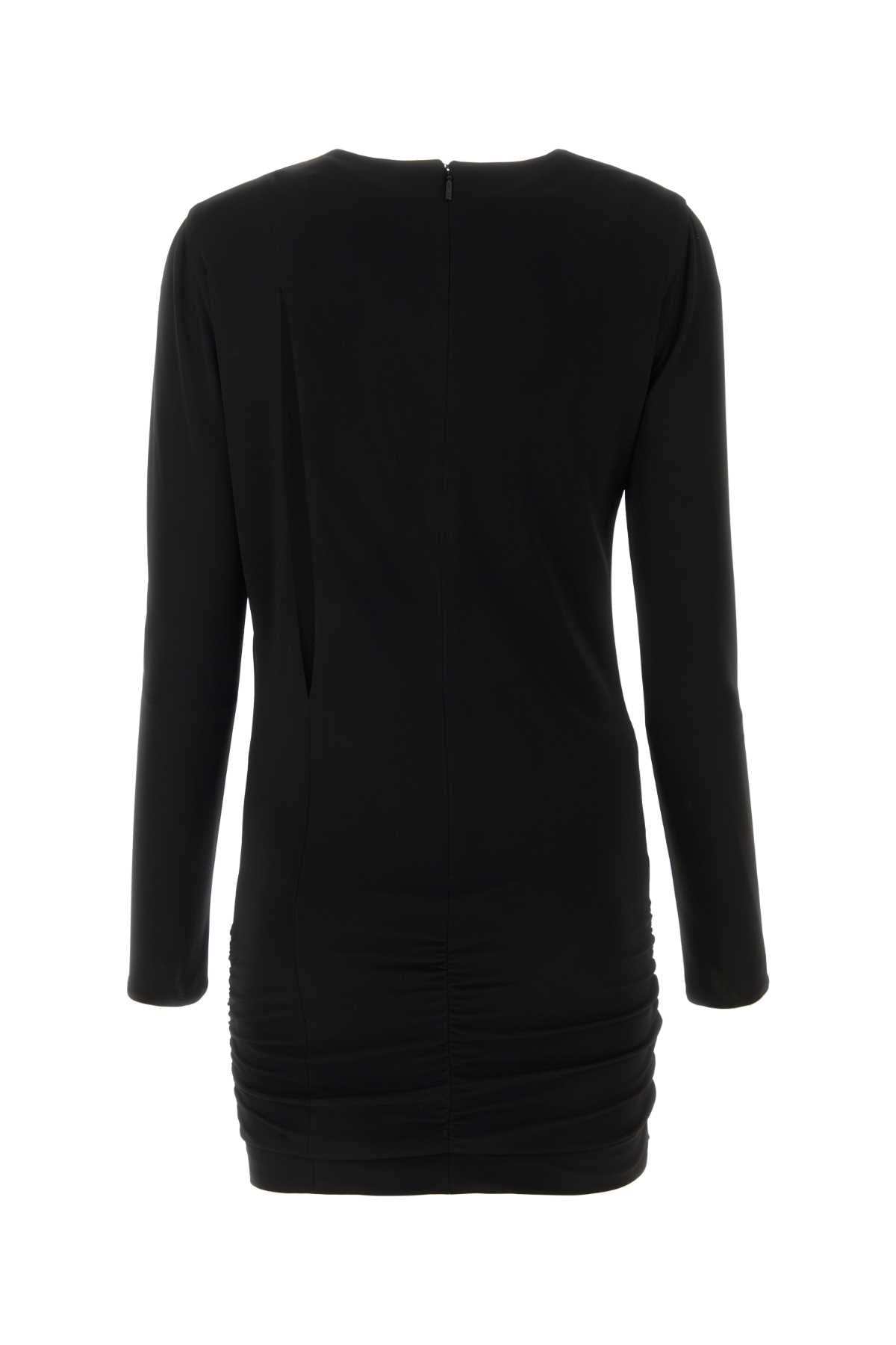 Versace Women Black Stretch Viscose Mini Dress VERSACE