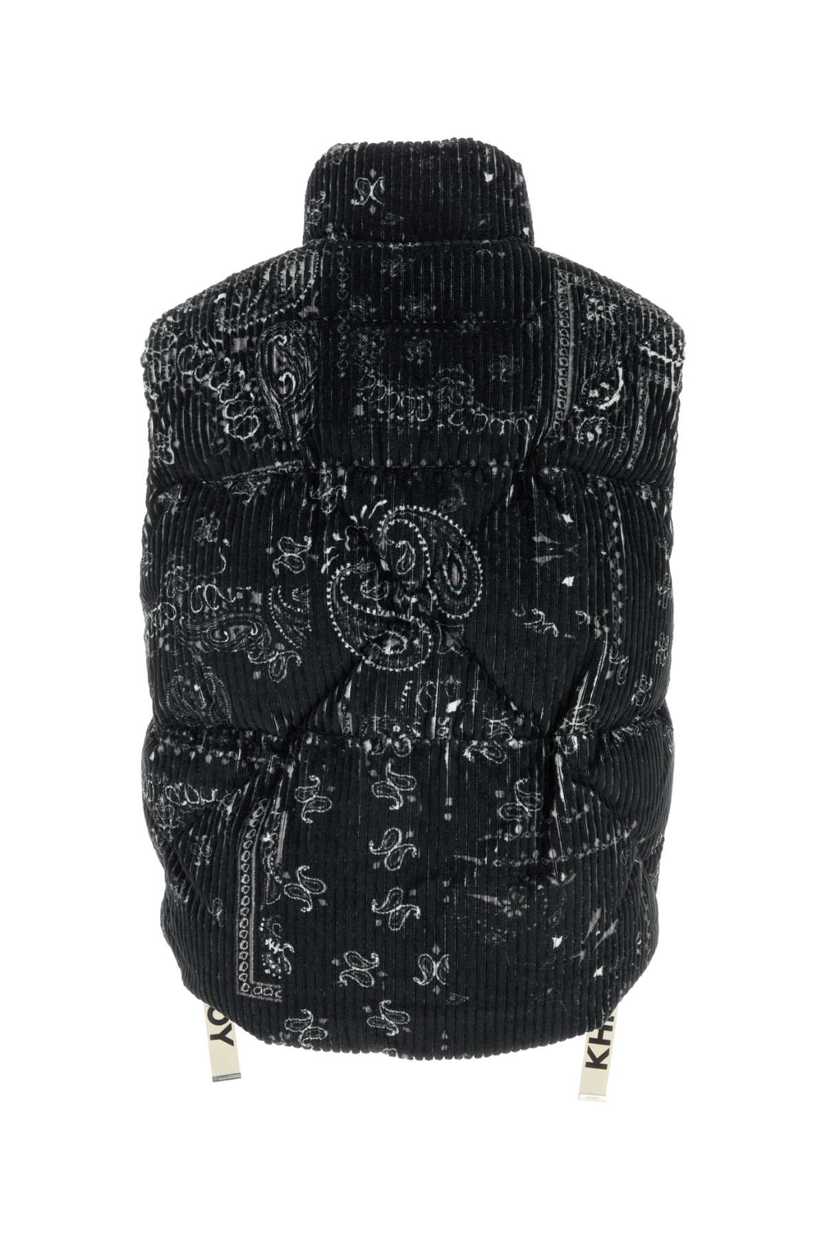 Khrisjoy Men Printed Corduroy Oversize Sleeveless Down Jacket KHRISJOY