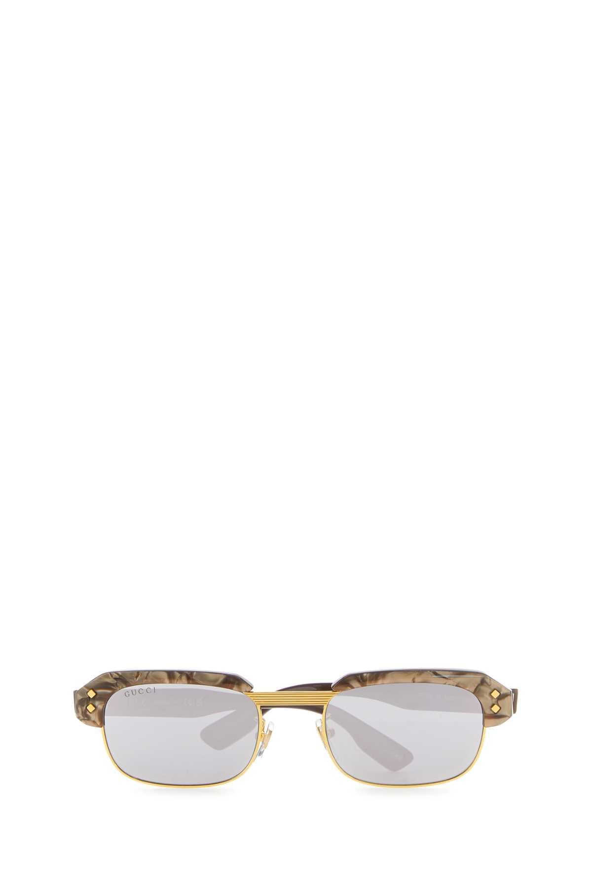 Gucci Women Printed Acetate And Metal Sunglasses GUCCI