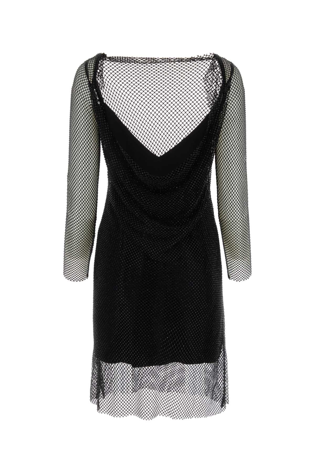 Max Mara Women Embellished Mesh Vezzo Mini Dress MAX MARA