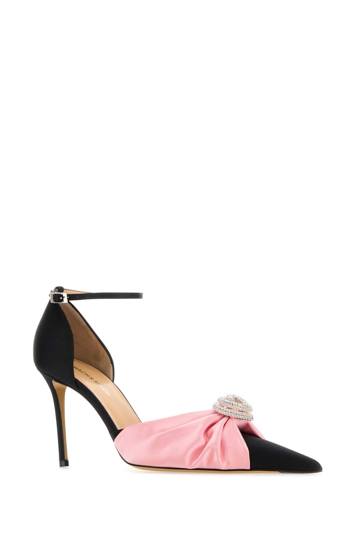 Mach&Mach Women Black Satin Pumps MACH & MACH